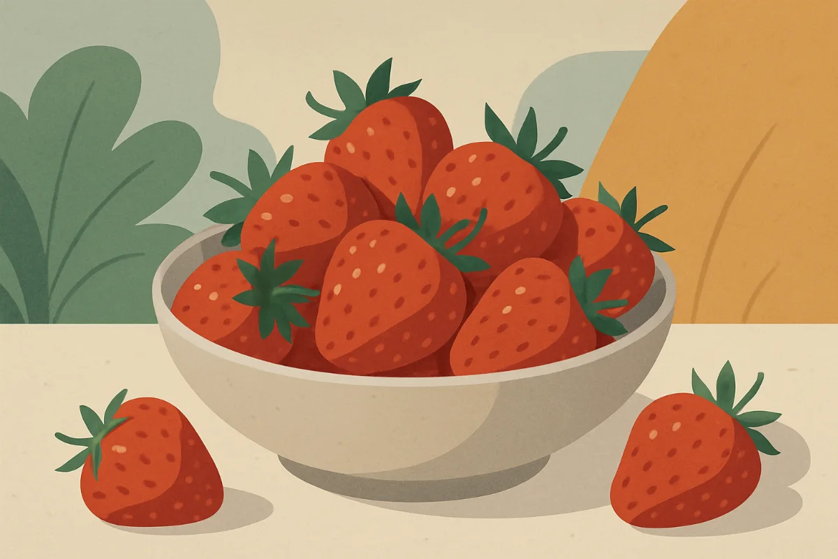 Frische rote Erdbeeren in einer Schale