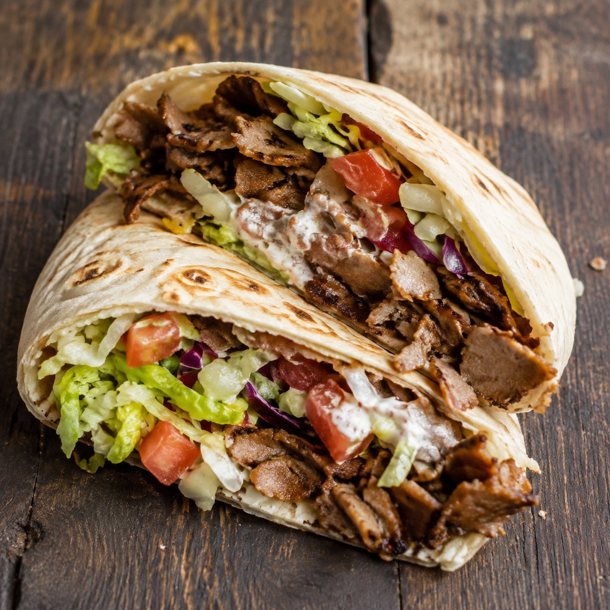 Döner (Kebab im Fladenbrot) Kalorien und Nährwerte