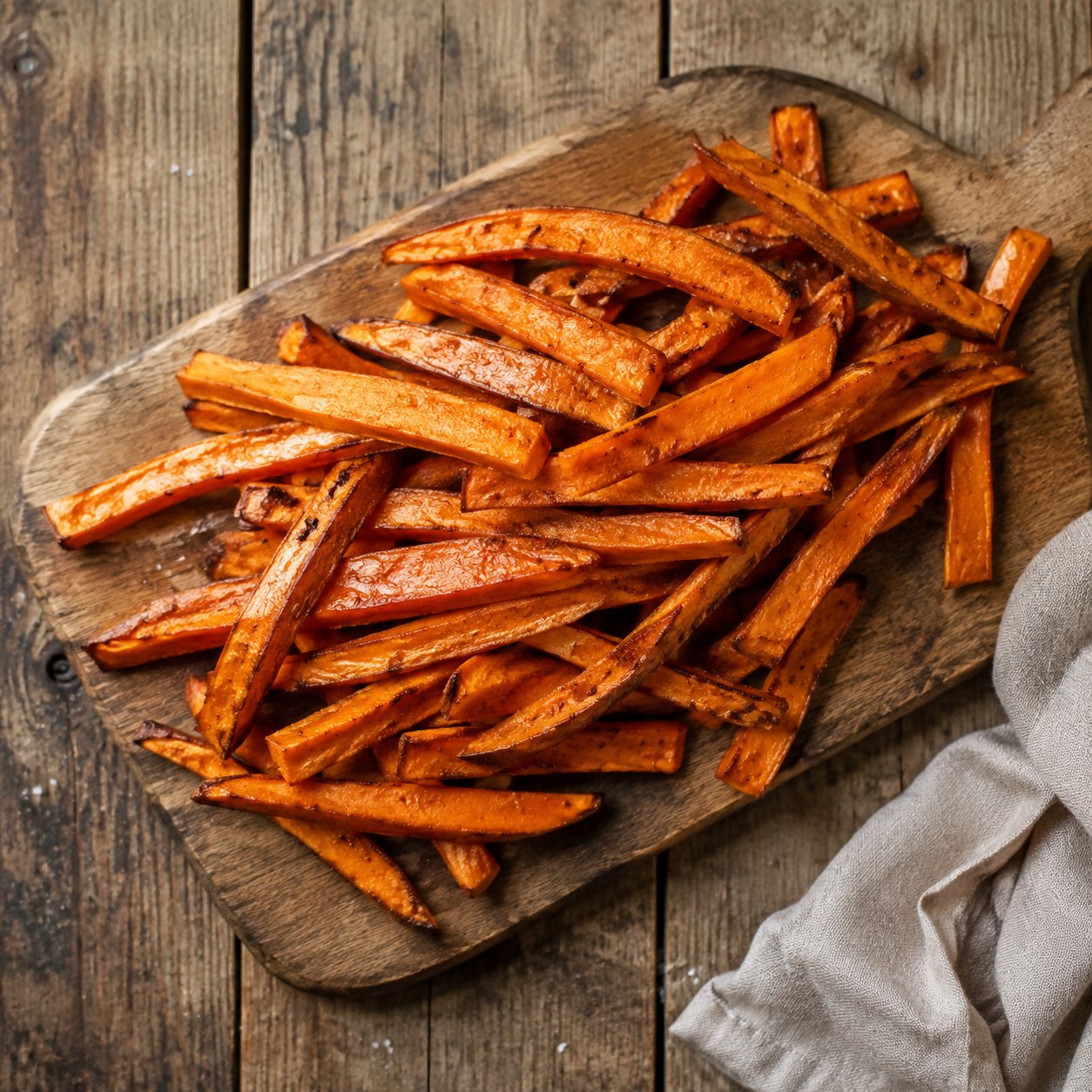 Süßkartoffel-Pommes (Ofen-gebacken) Kalorien und Nährwerte