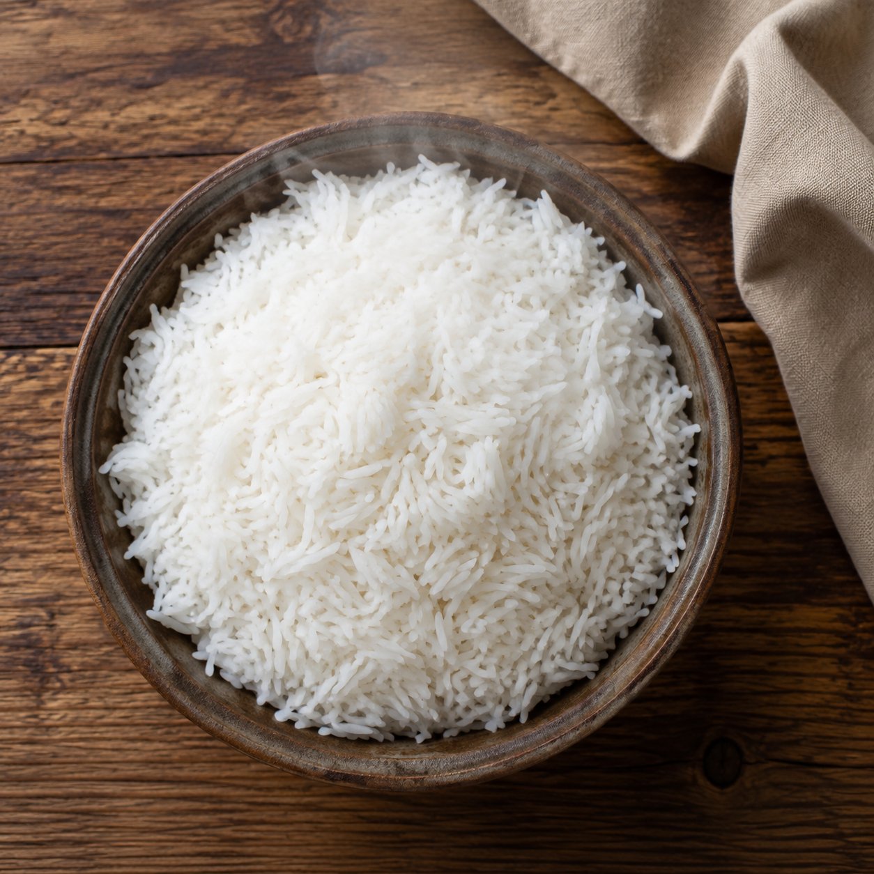 Basmatireis (gekocht) Kalorien und Nährwerte