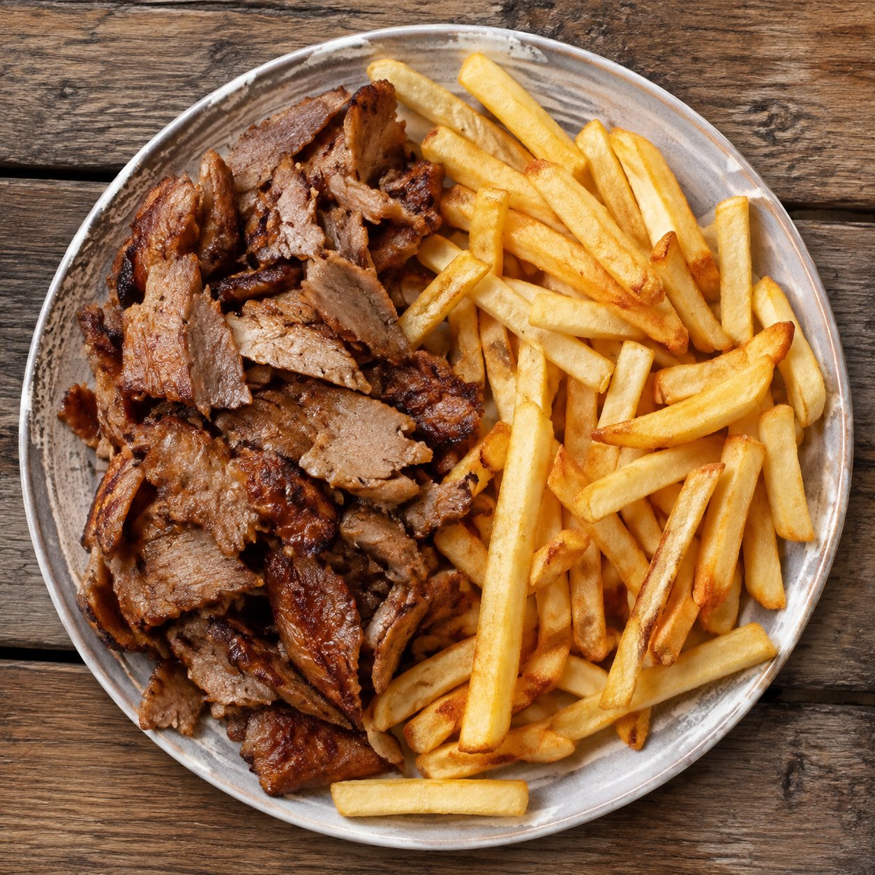 Gyros mit Pommes Kalorien und Nährwerte