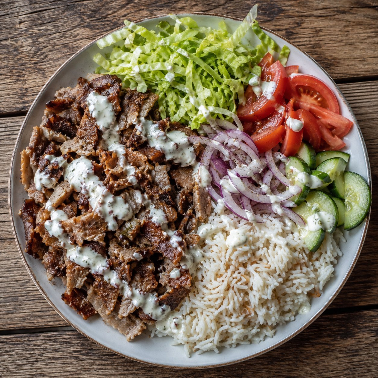 Döner Teller Kalorien und Nährwerte