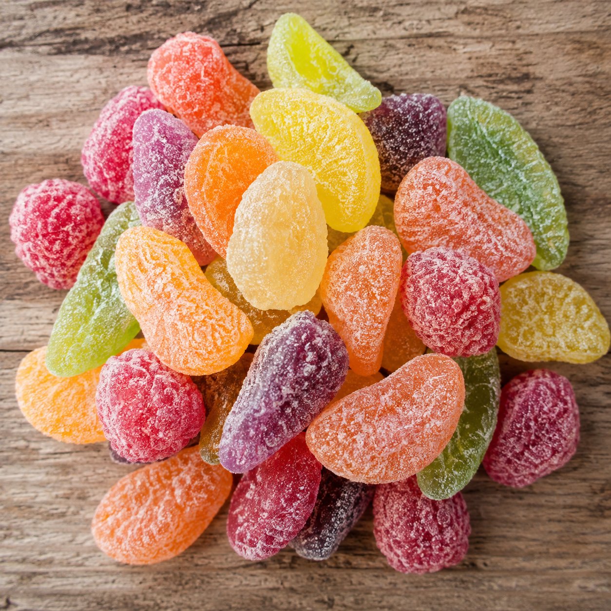 Fruchtgummi (sauer) Kalorien und Nährwerte