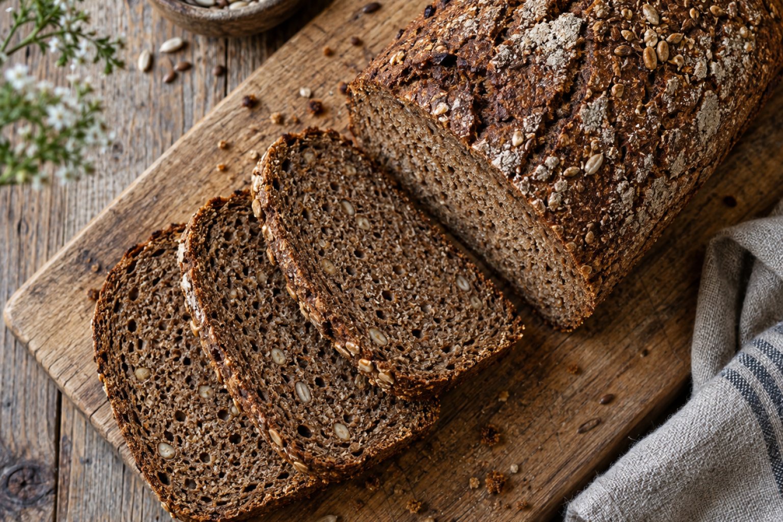 Roggenvollkornbrot Kalorien und Nährwerte