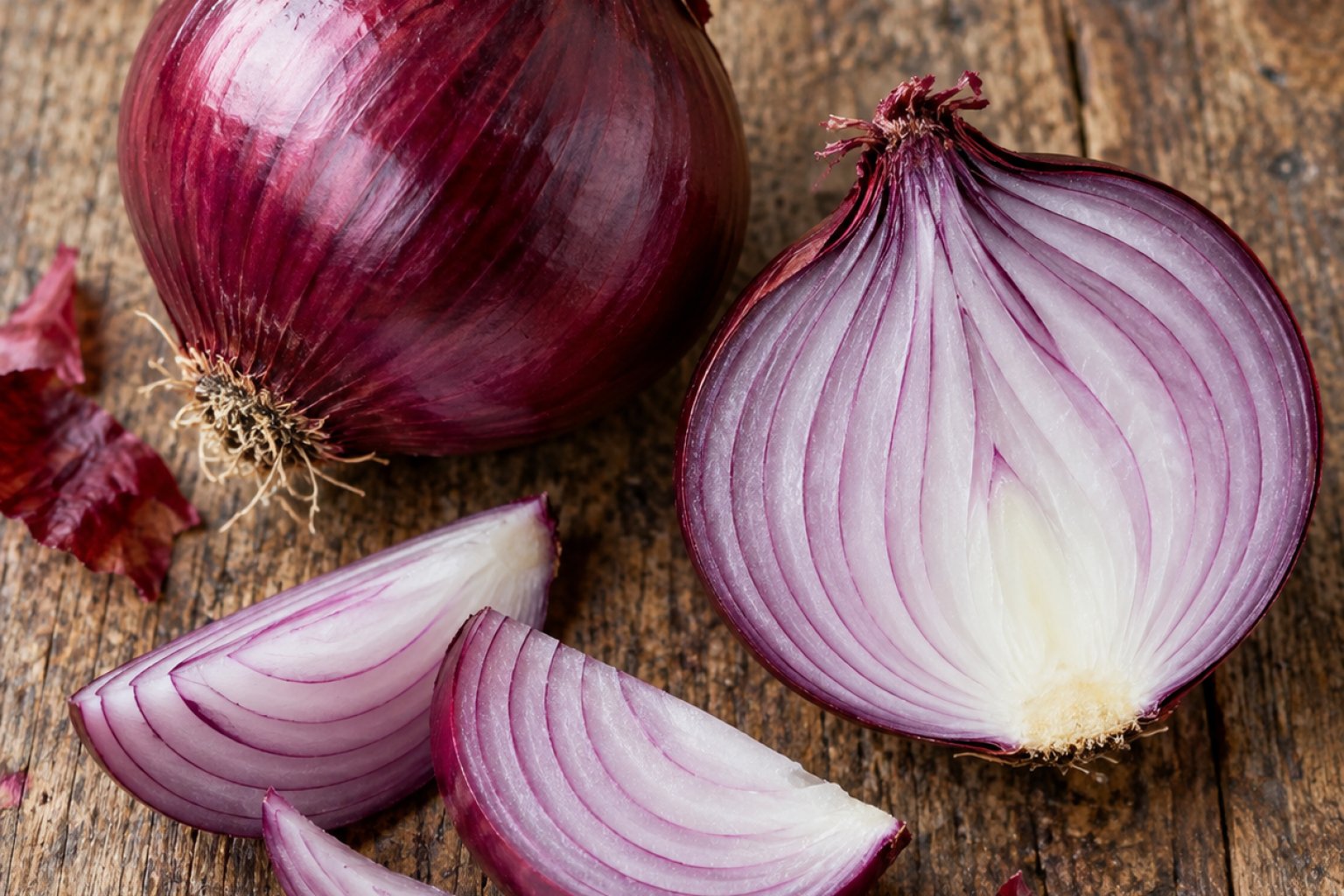 Rote Zwiebel Kalorien und Nährwerte