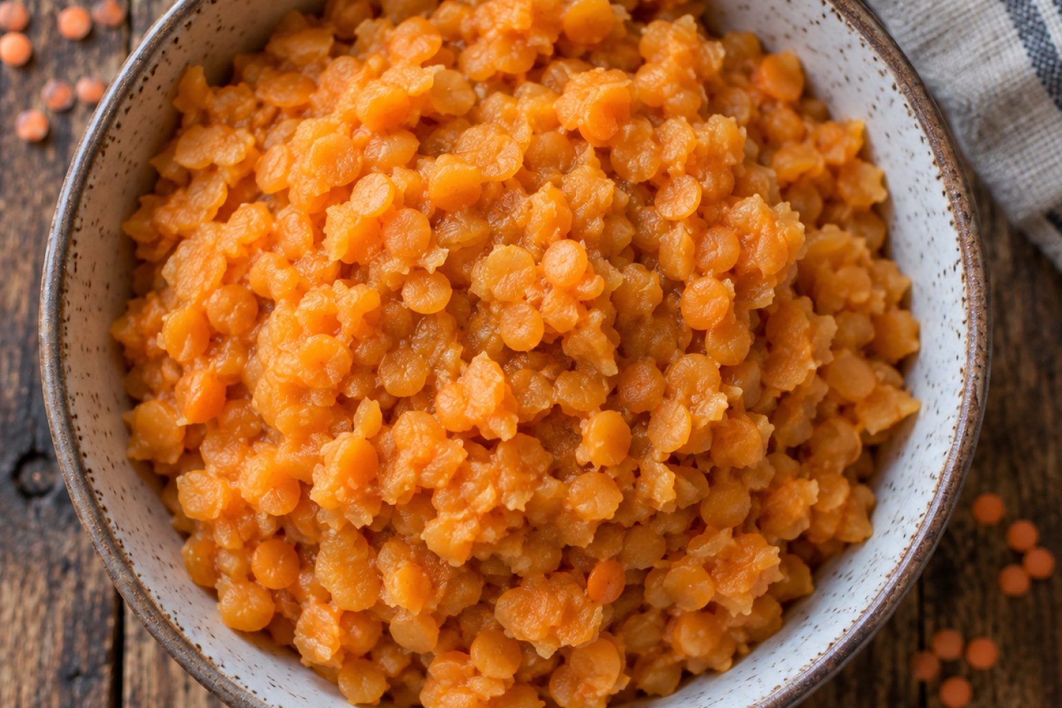 Rote Linsen (gekocht) Kalorien und Nährwerte