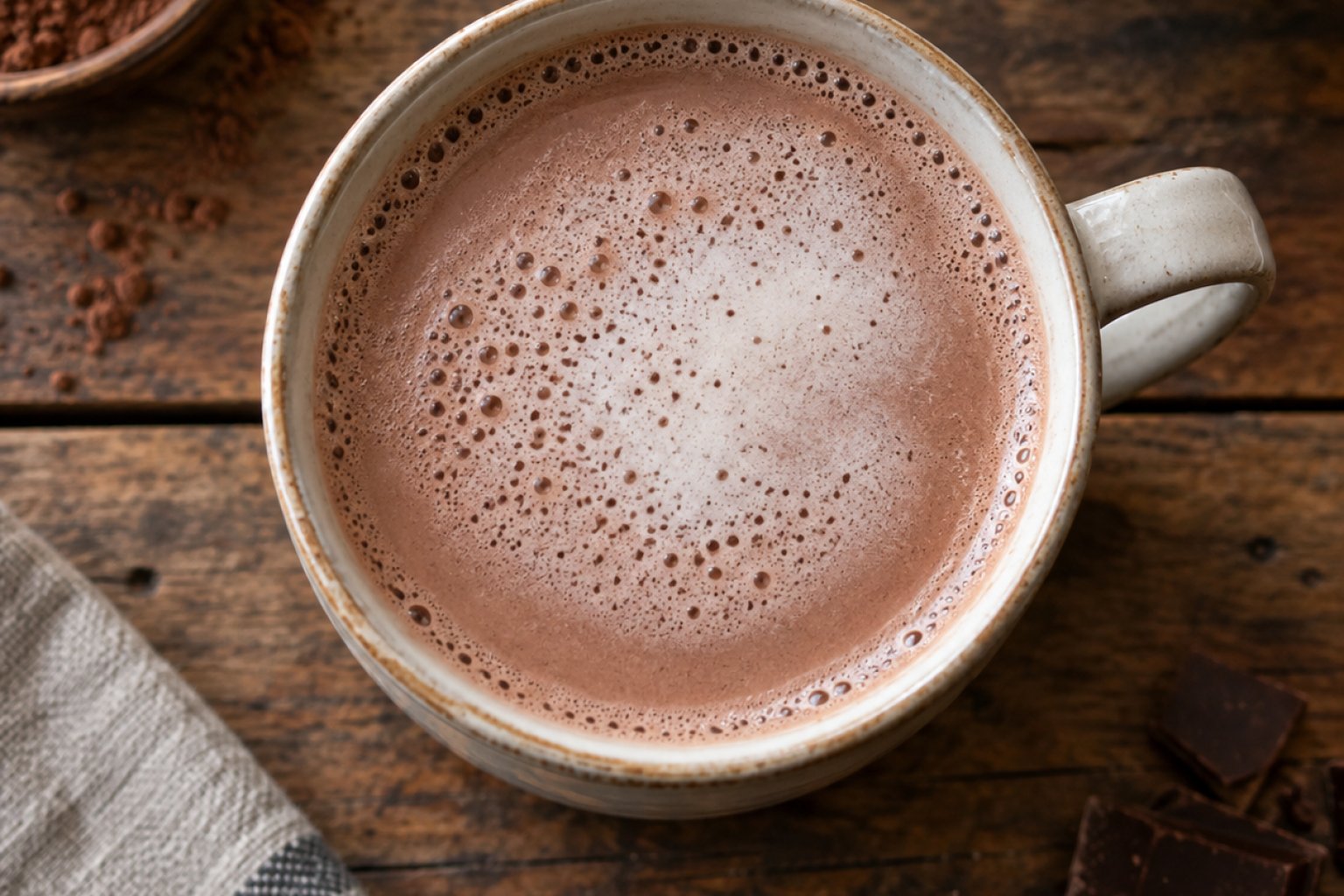 Kakao (heiß, mit Milch) Kalorien und Nährwerte