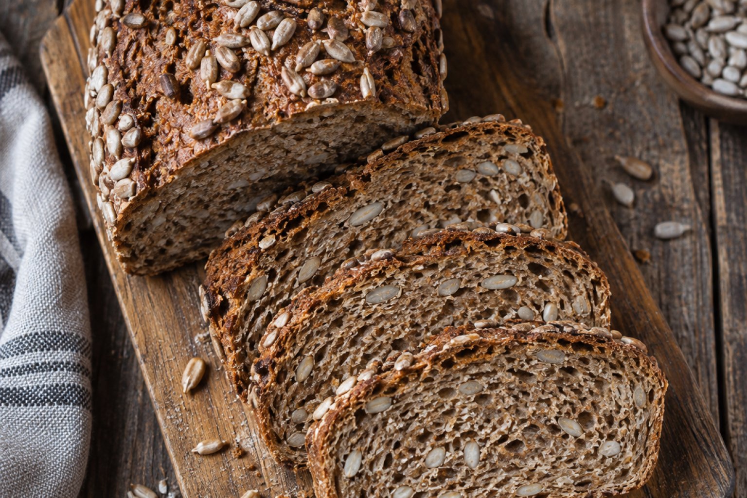 Vollkornbrot mit Sonnenblumenkernen Kalorien und Nährwerte
