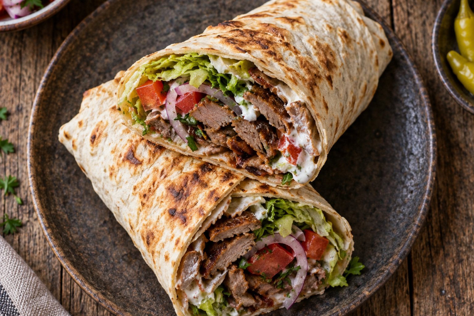 Döner Dürüm Kalorien und Nährwerte