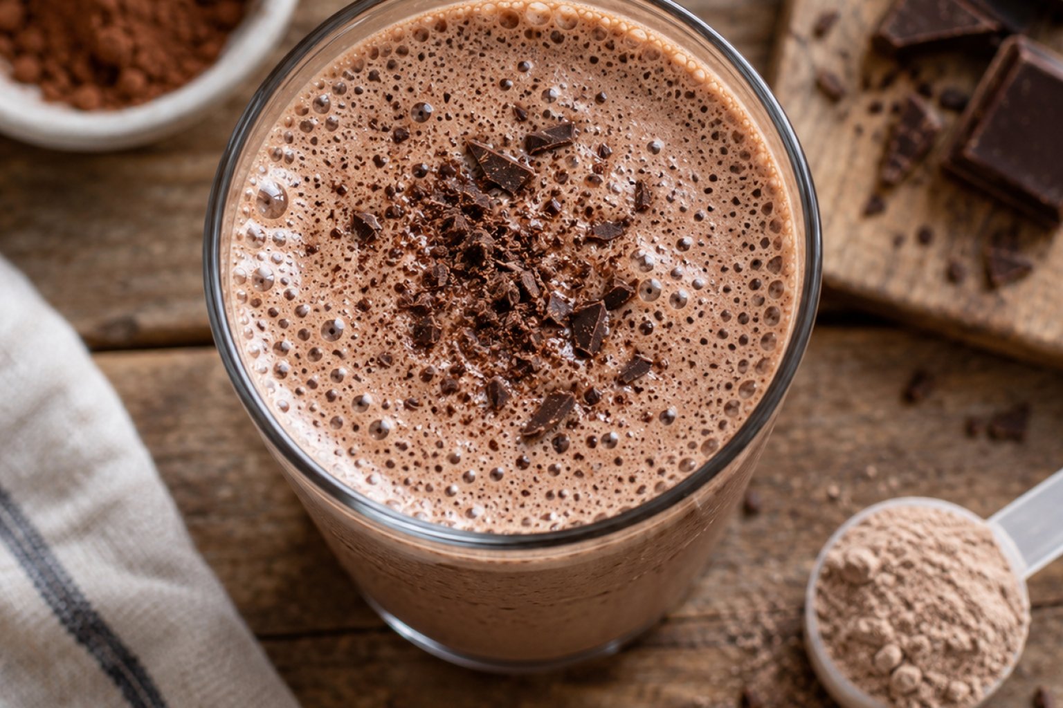 Protein-Shake (Schoko) Kalorien und Nährwerte