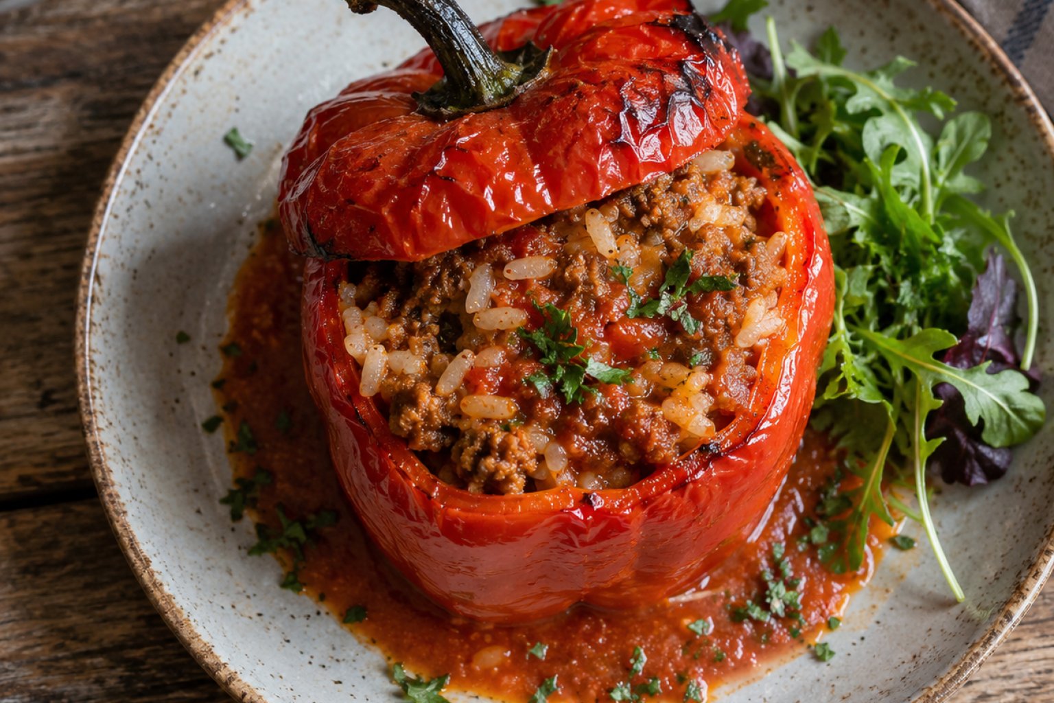 Rote Paprika gefüllt Kalorien und Nährwerte