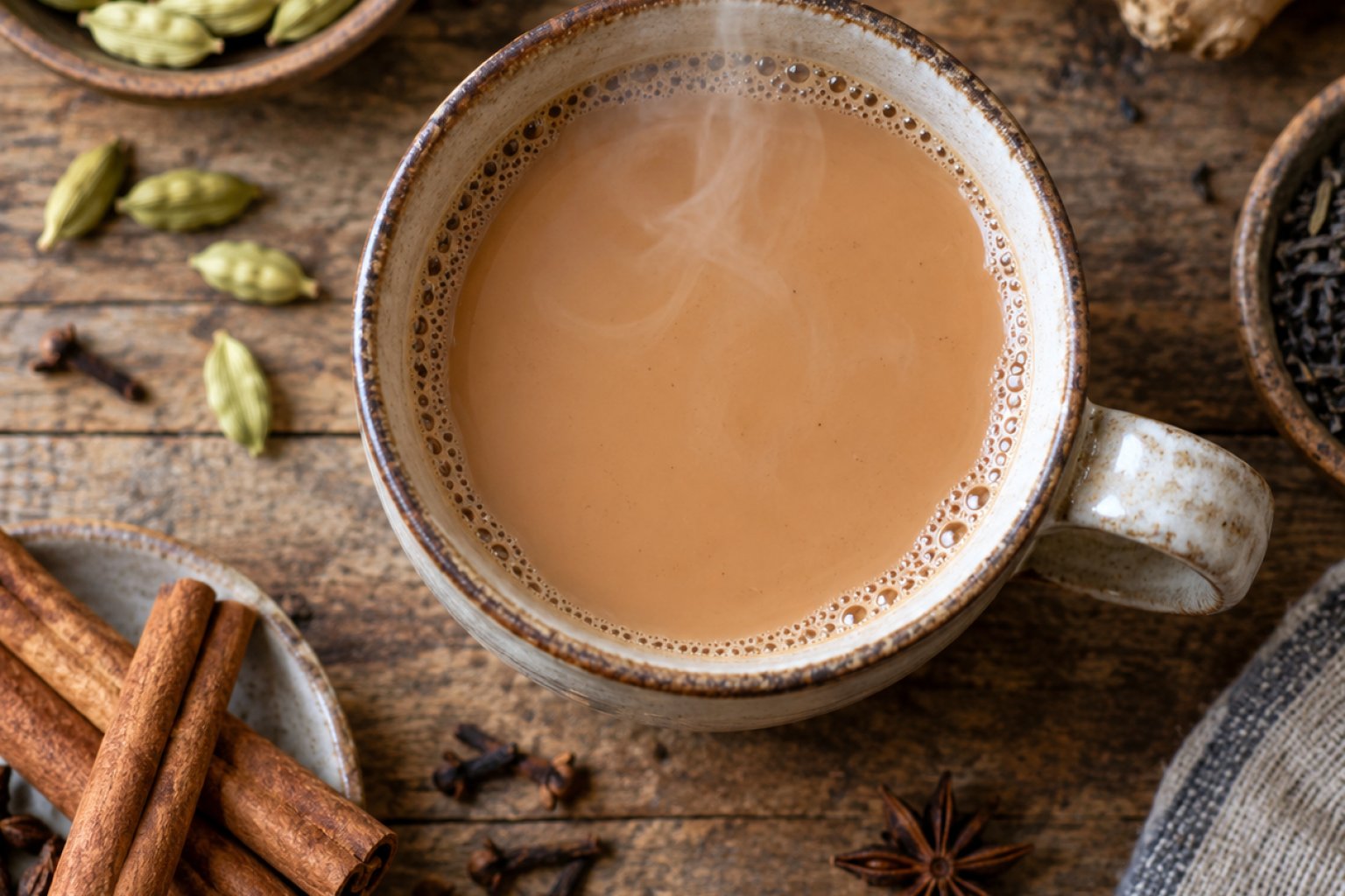 Chai Tee (ungesüßt) Kalorien und Nährwerte