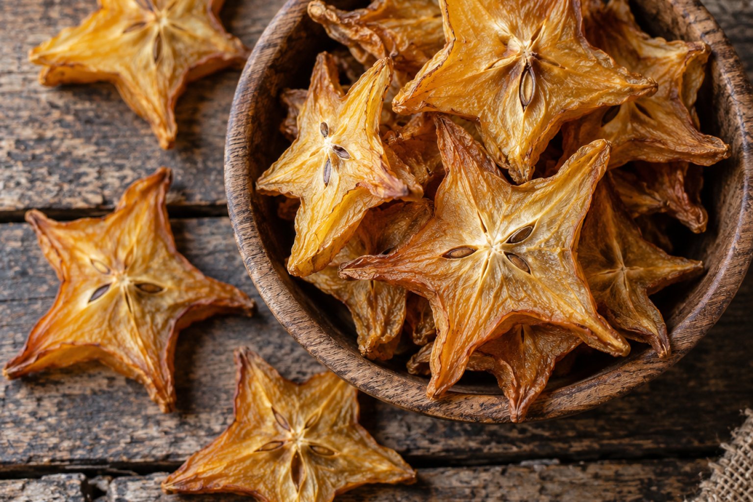 Sternfrucht Carambola getrocknet Kalorien und Nährwerte