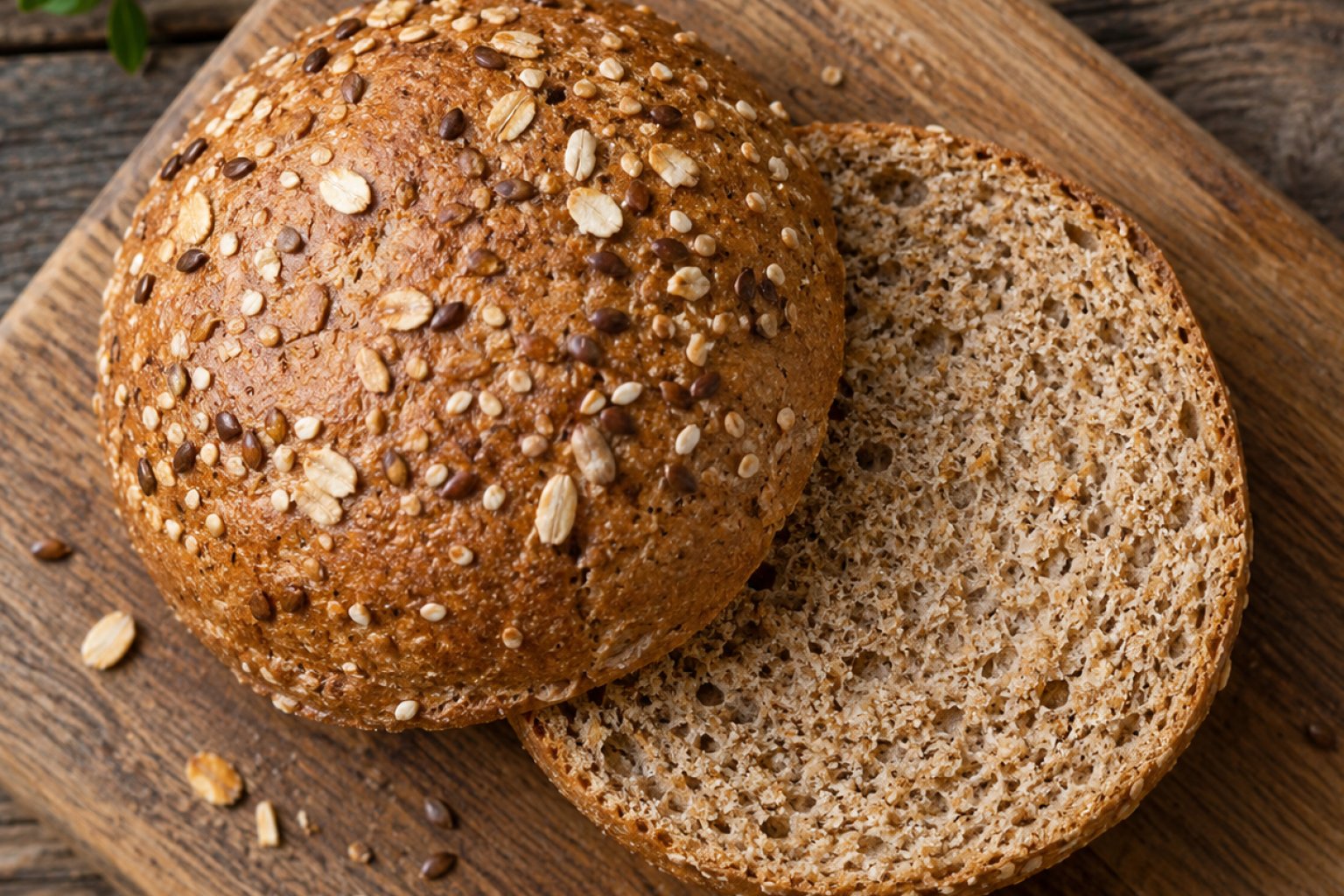 Vollkorn-Burgerbrötchen Kalorien und Nährwerte