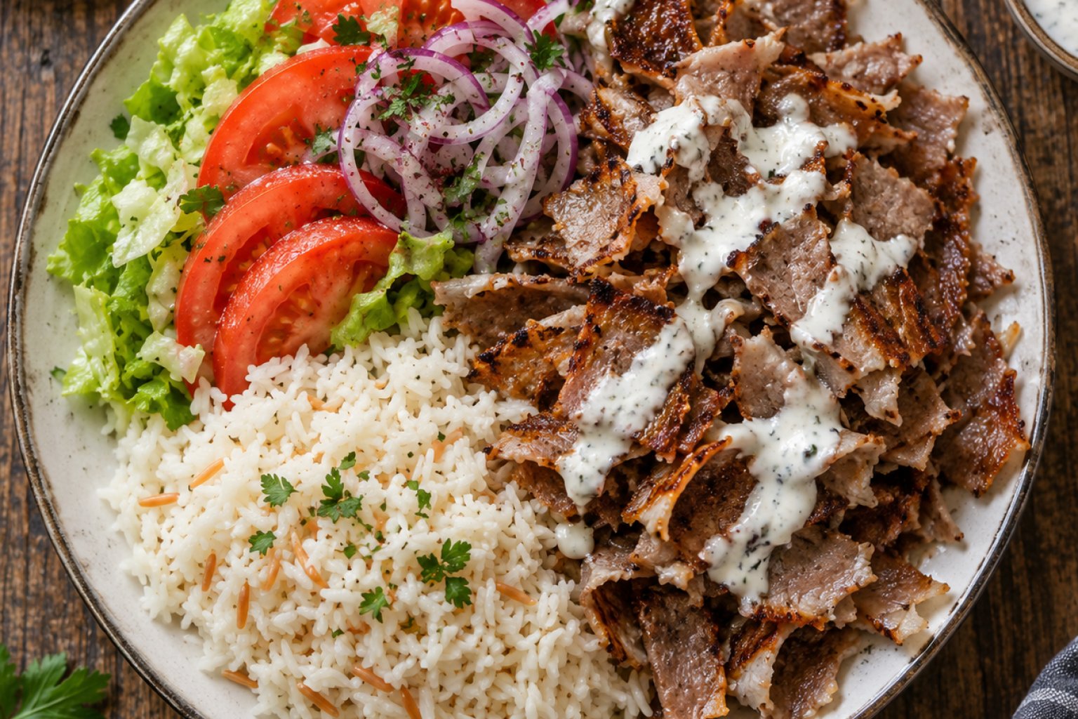 Döner-Teller mit Reis Kalorien und Nährwerte