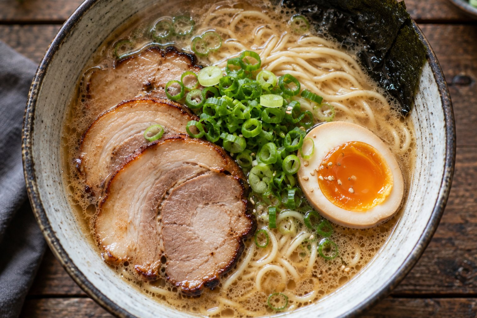 Ramen (Nudelsuppe mit Schweinefleisch) Kalorien und Nährwerte