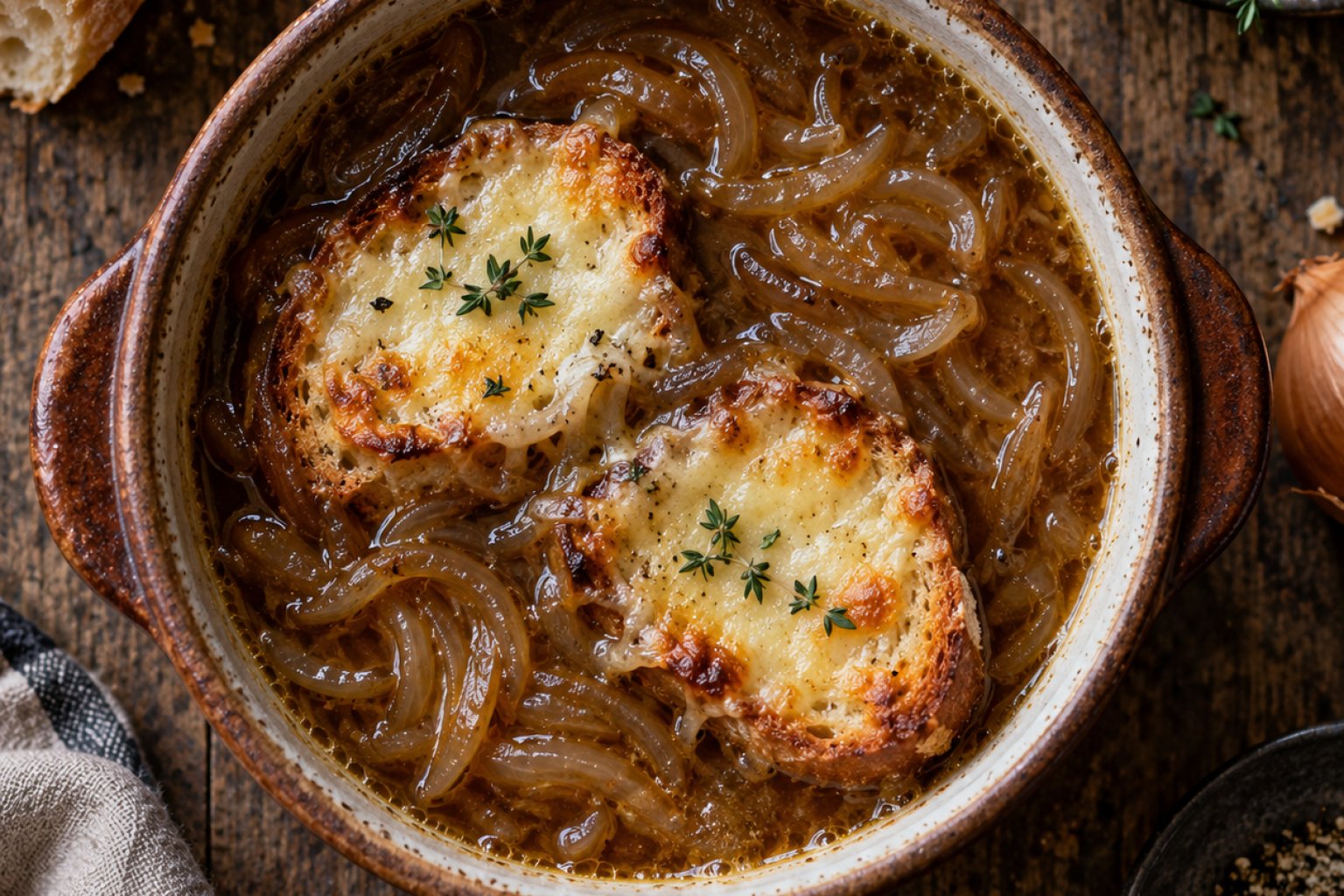Zwiebelsuppe Kalorien und Nährwerte