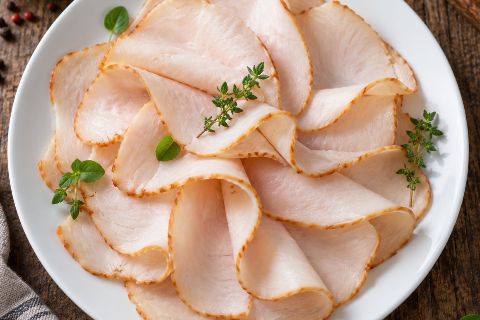 Putenbrustaufschnitt (geräuchert) Kalorien und Nährwerte