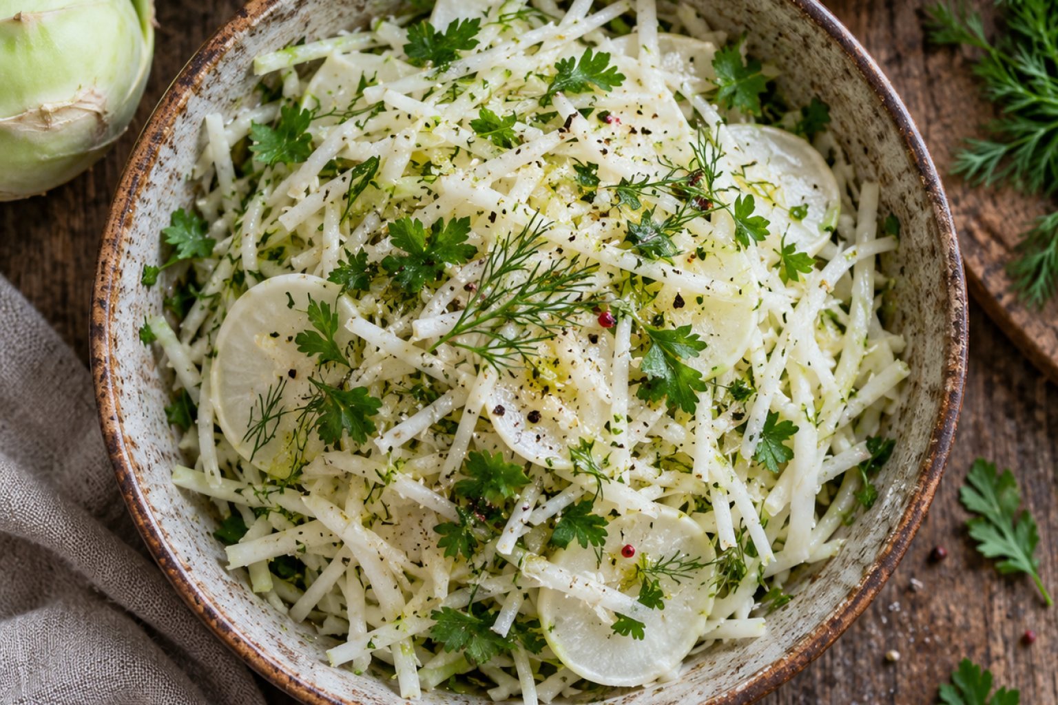 Kohlrabi-Salat Kalorien und Nährwerte