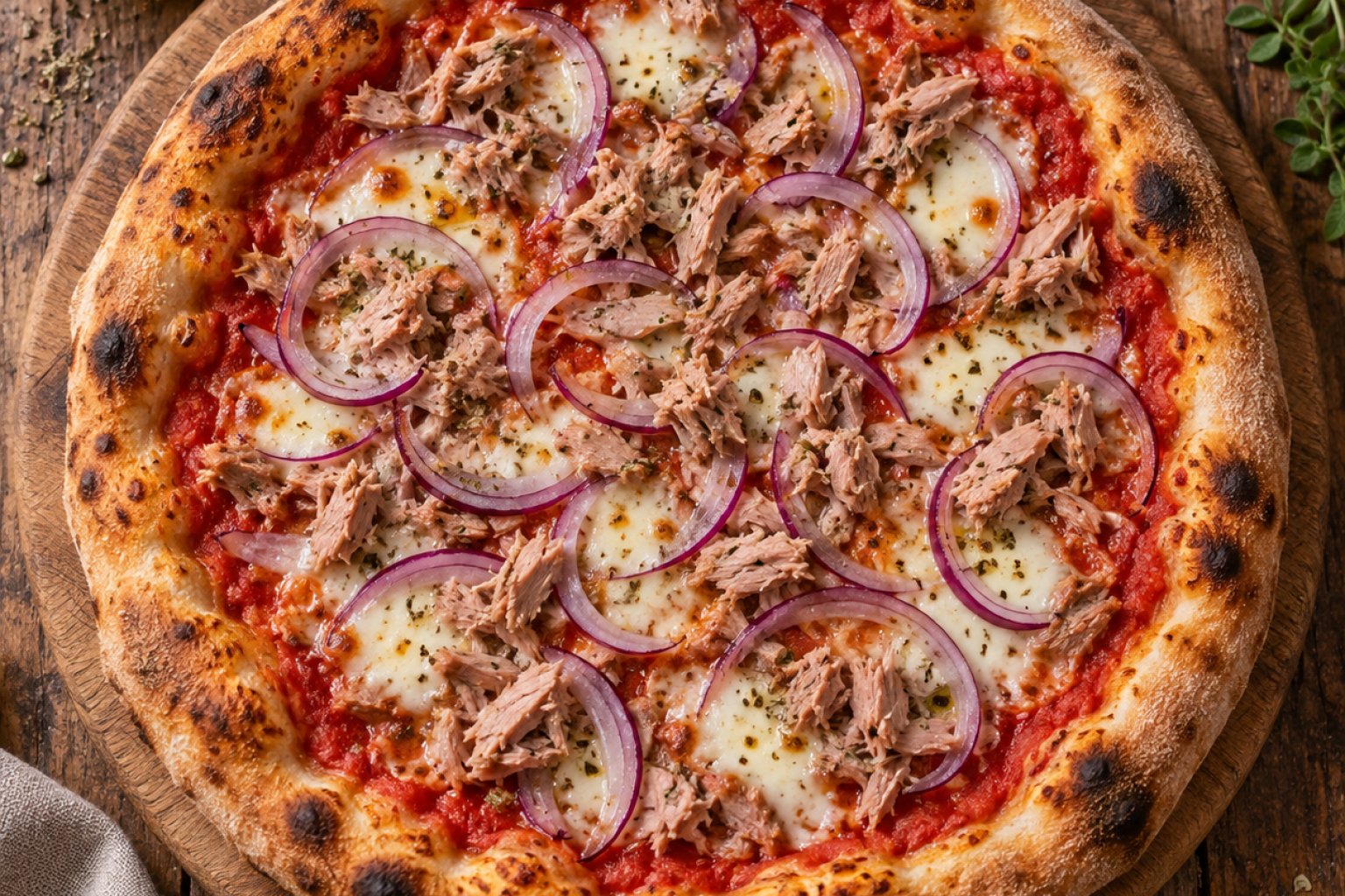 Pizza Tonno e Cipolla Kalorien und Nährwerte