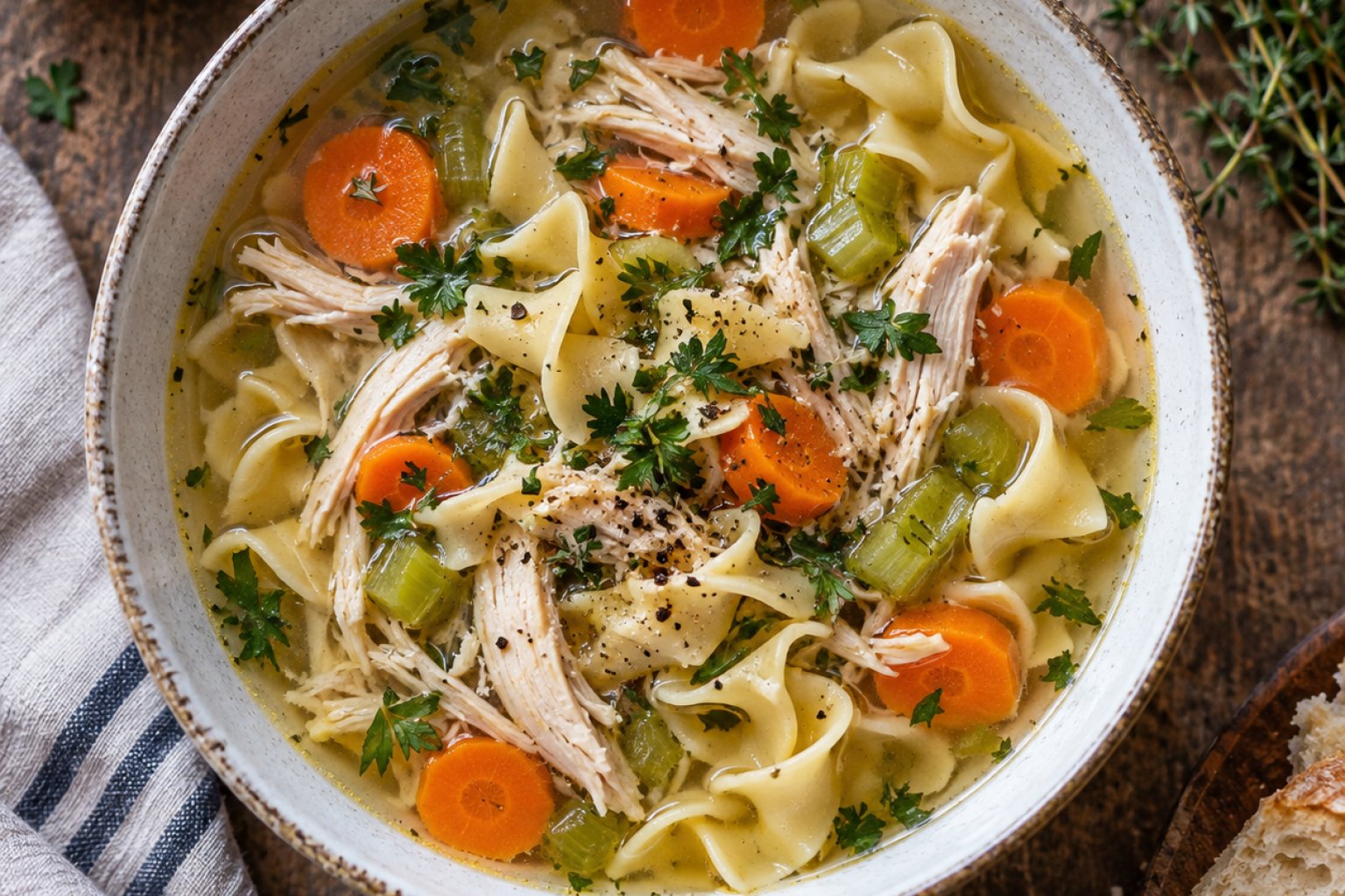 Nudelsuppe mit Hähnchen Kalorien und Nährwerte