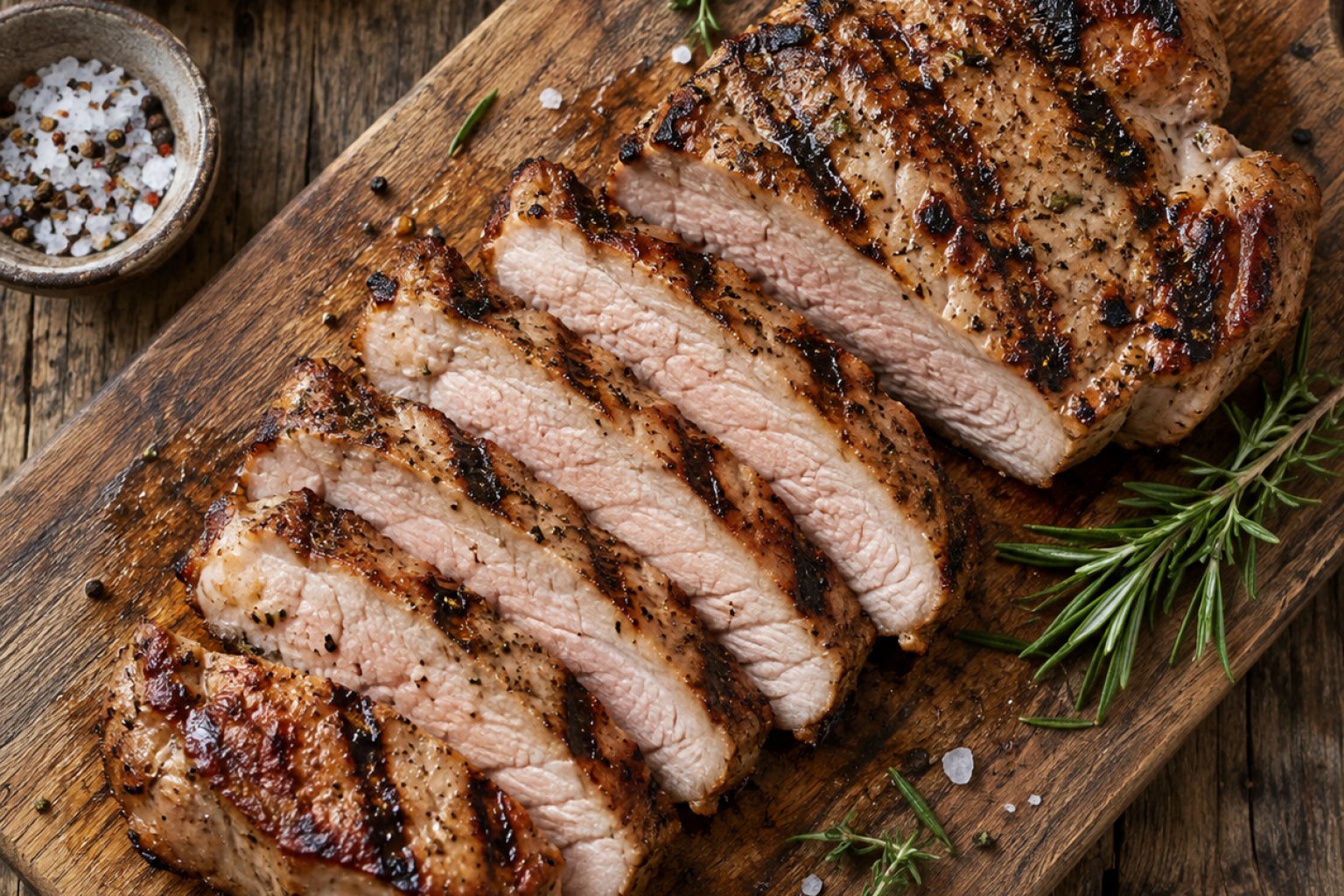 Schweinefleisch (gegrillt) Kalorien und Nährwerte