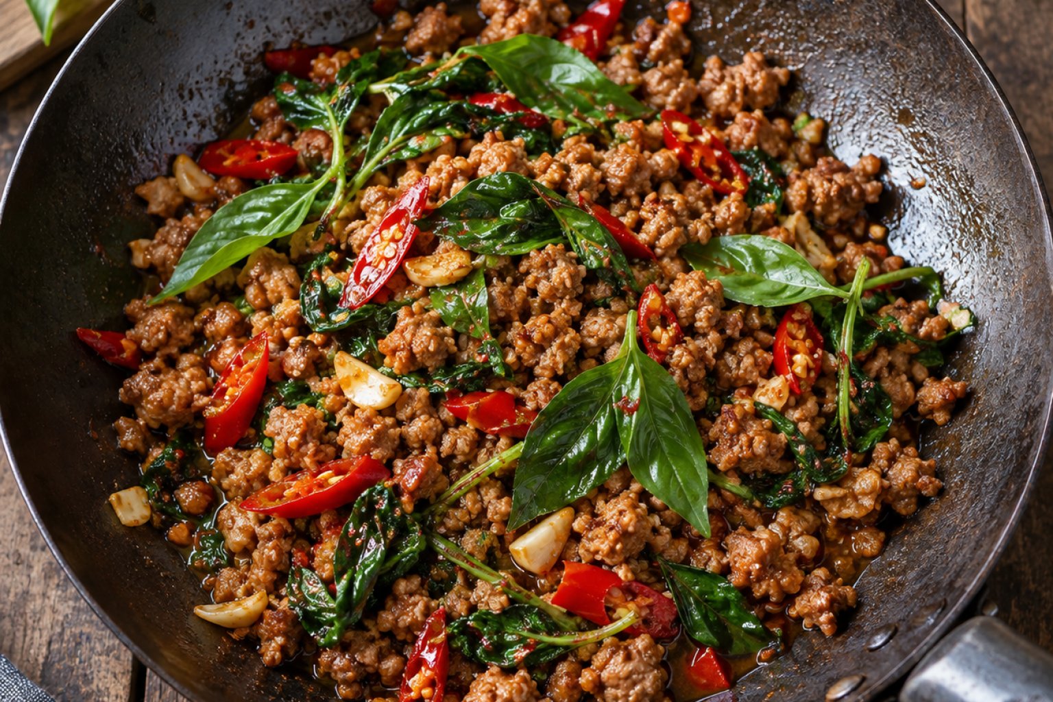 Pad Kra Pao Kalorien und Nährwerte