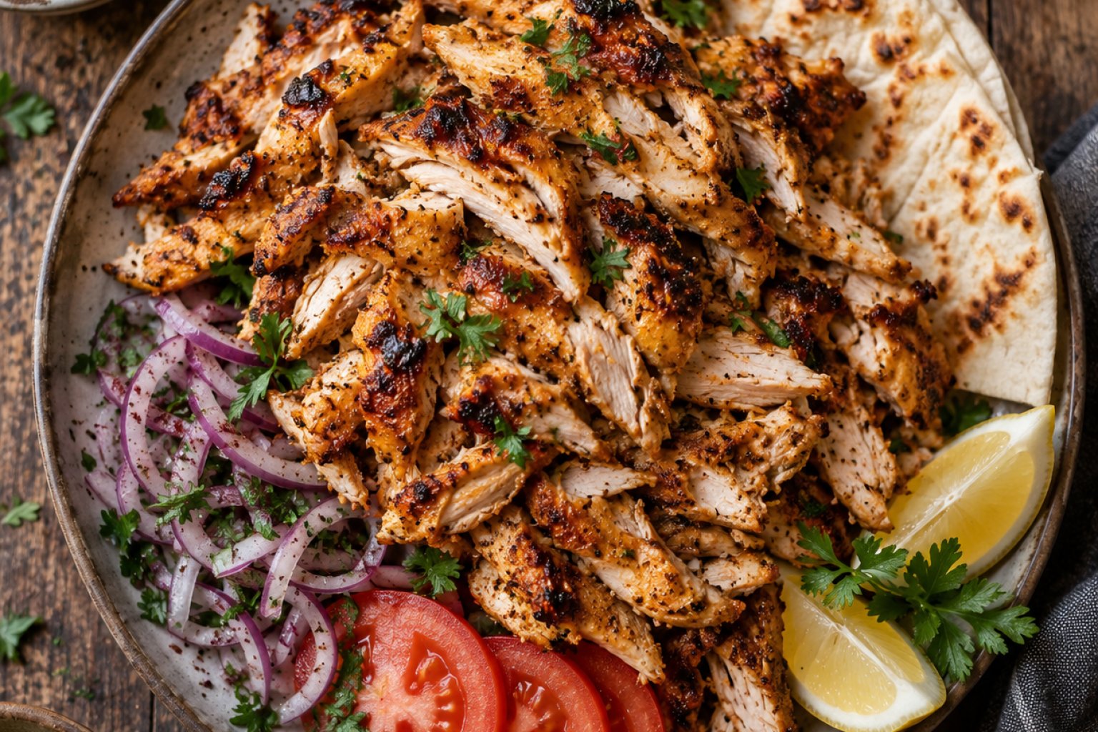 Chicken Shawarma Kalorien und Nährwerte