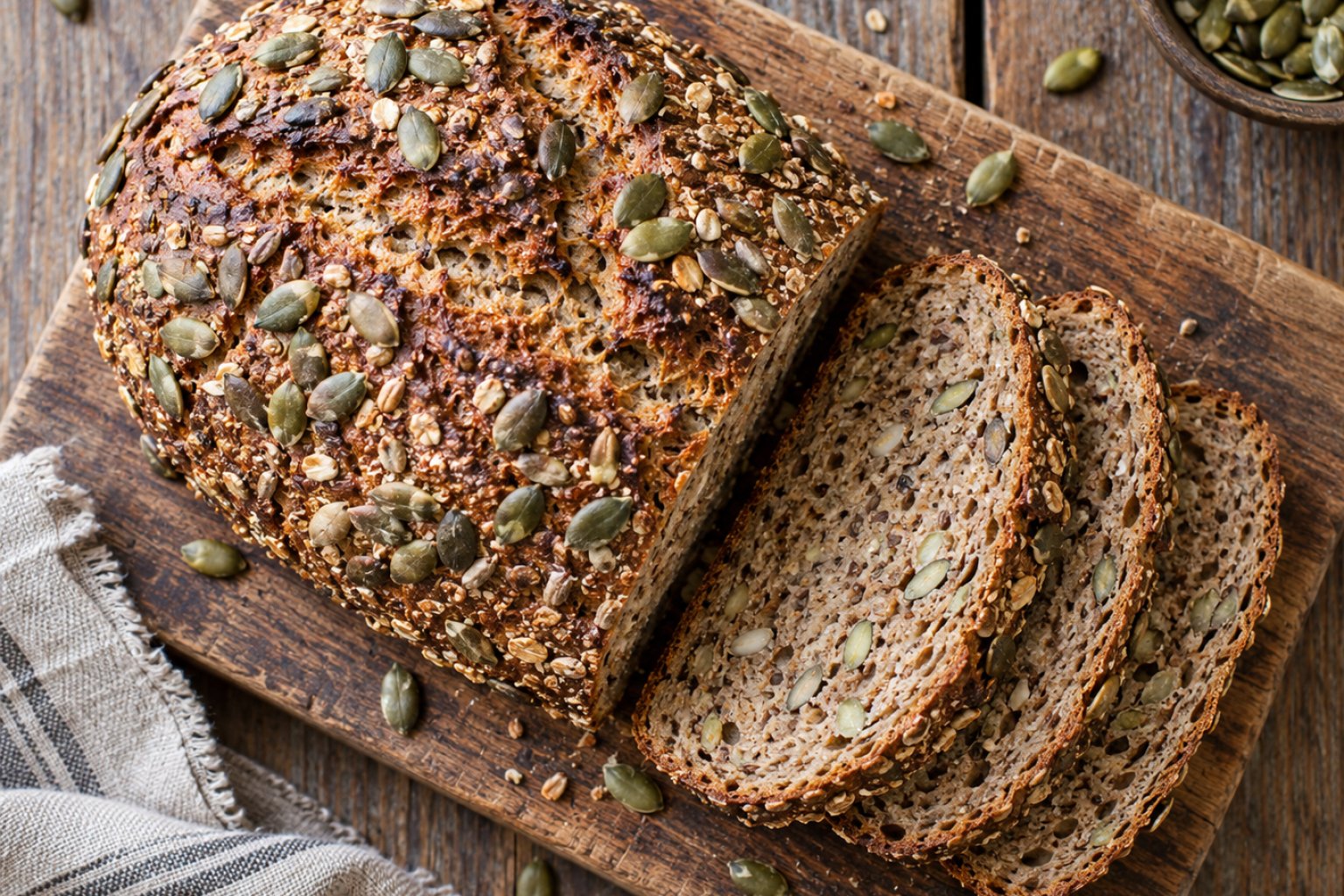 Vollkornbrot mit Kürbiskernen Kalorien und Nährwerte