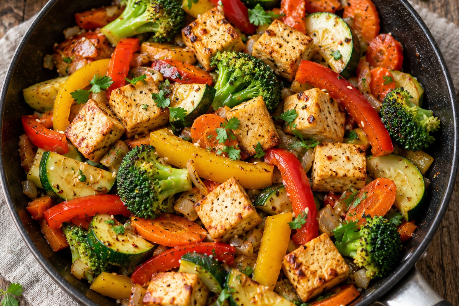 Gemüsepfanne mit Tofu Kalorien und Nährwerte