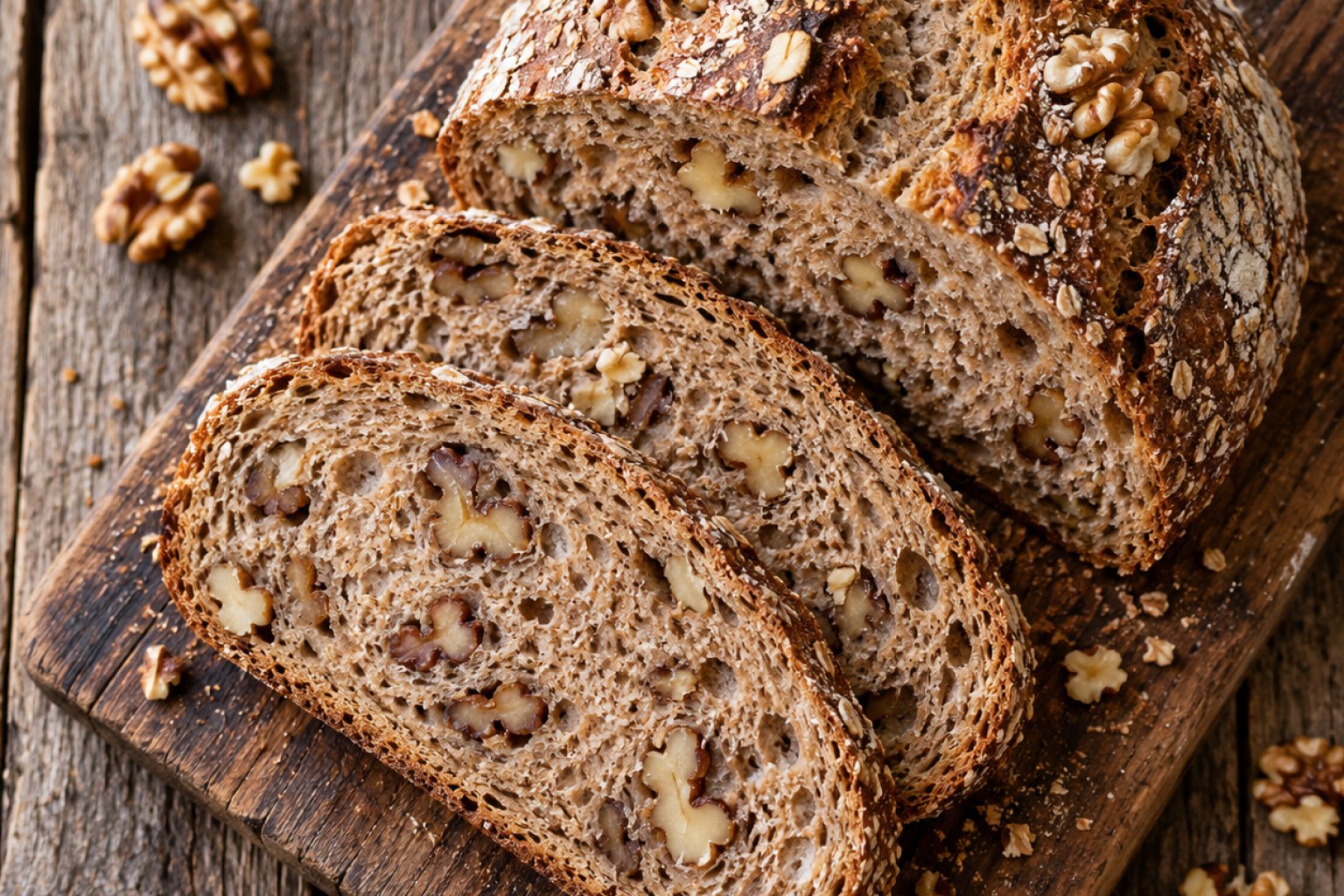 Vollkornbrot mit Walnüssen Kalorien und Nährwerte