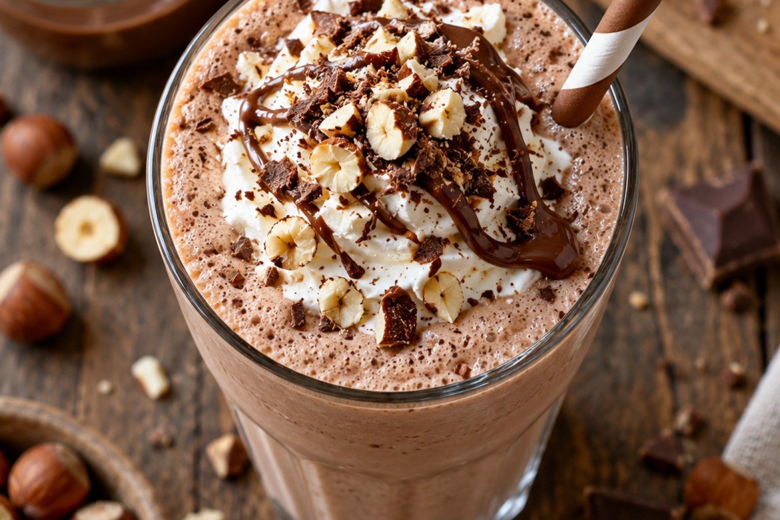 Nutella-Milchshake Kalorien und Nährwerte