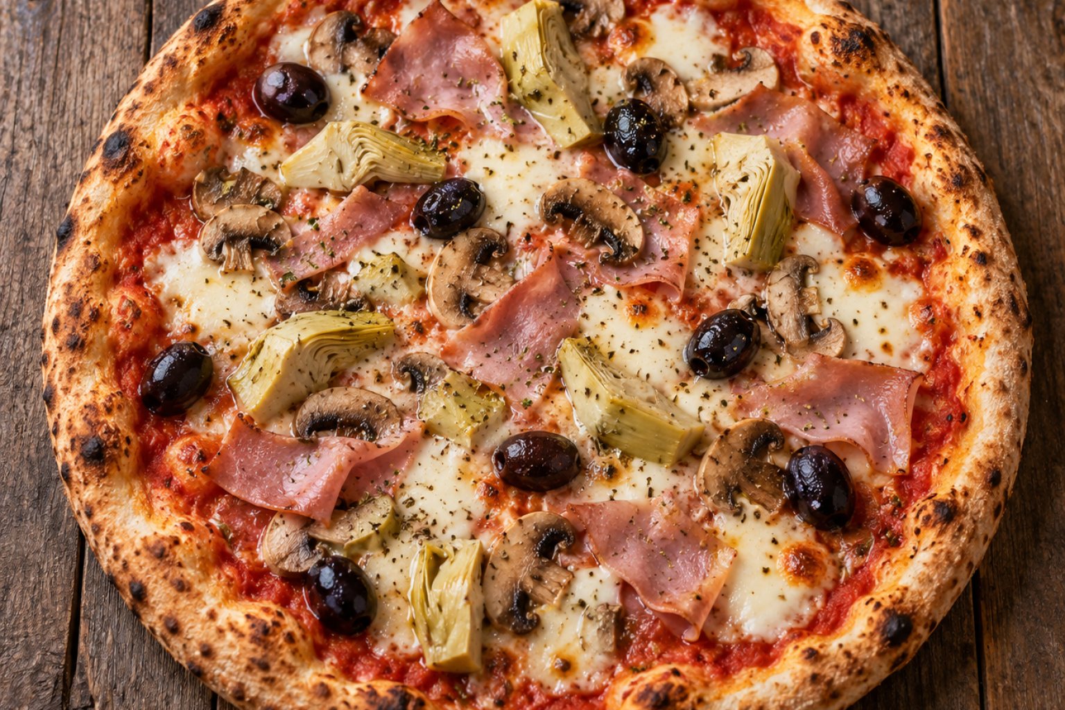 Pizza Capricciosa Kalorien und Nährwerte