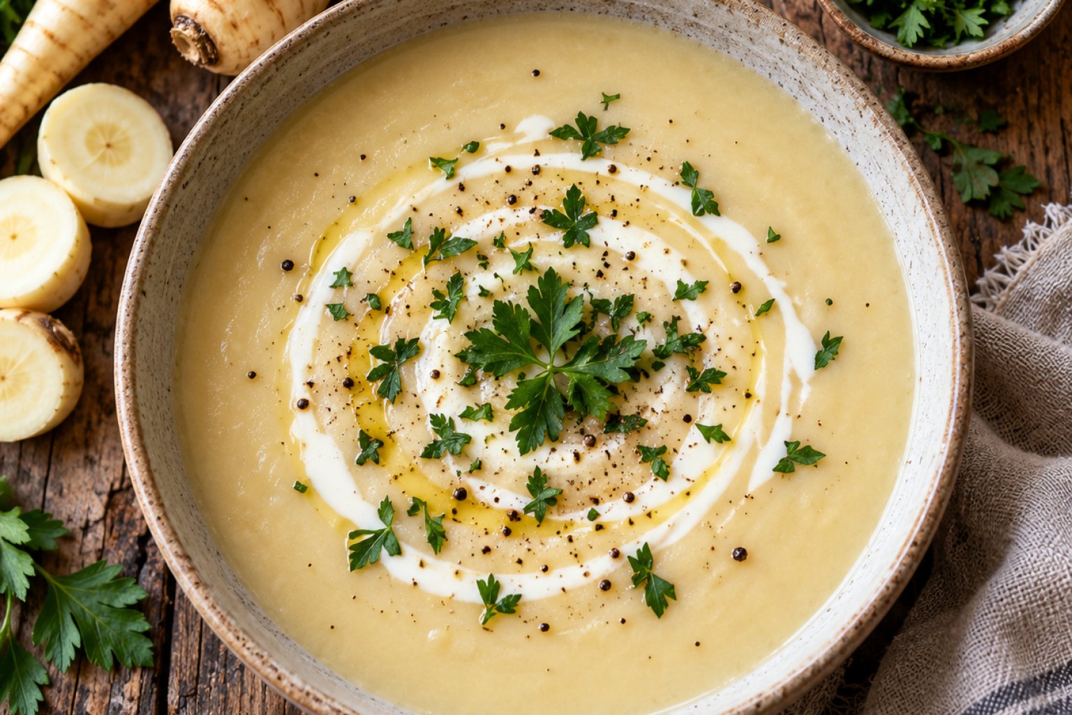 Pastinaken-Suppe Kalorien und Nährwerte