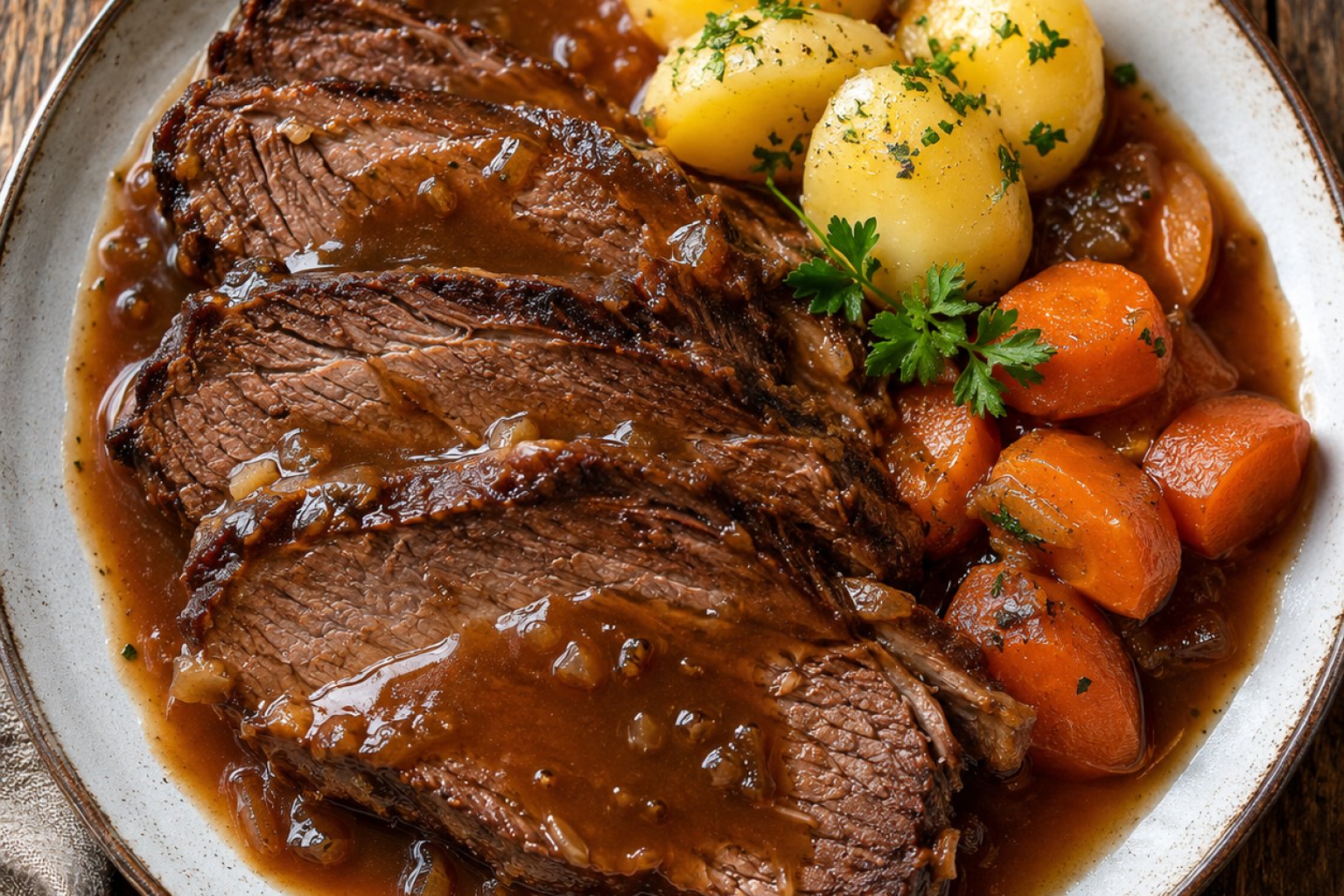 Rinderbraten mit Soße Kalorien und Nährwerte