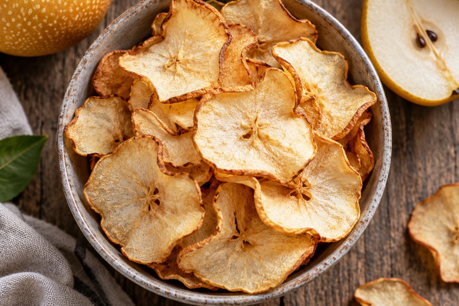 Nashi-Birne Chips Kalorien und Nährwerte