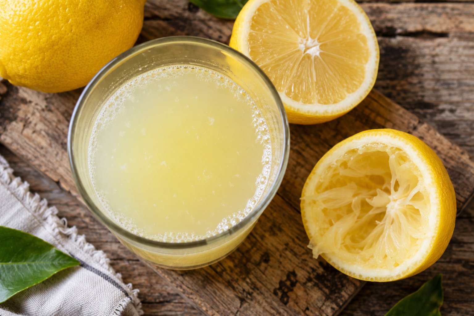 Zitronensaft Kalorien und Nährwerte