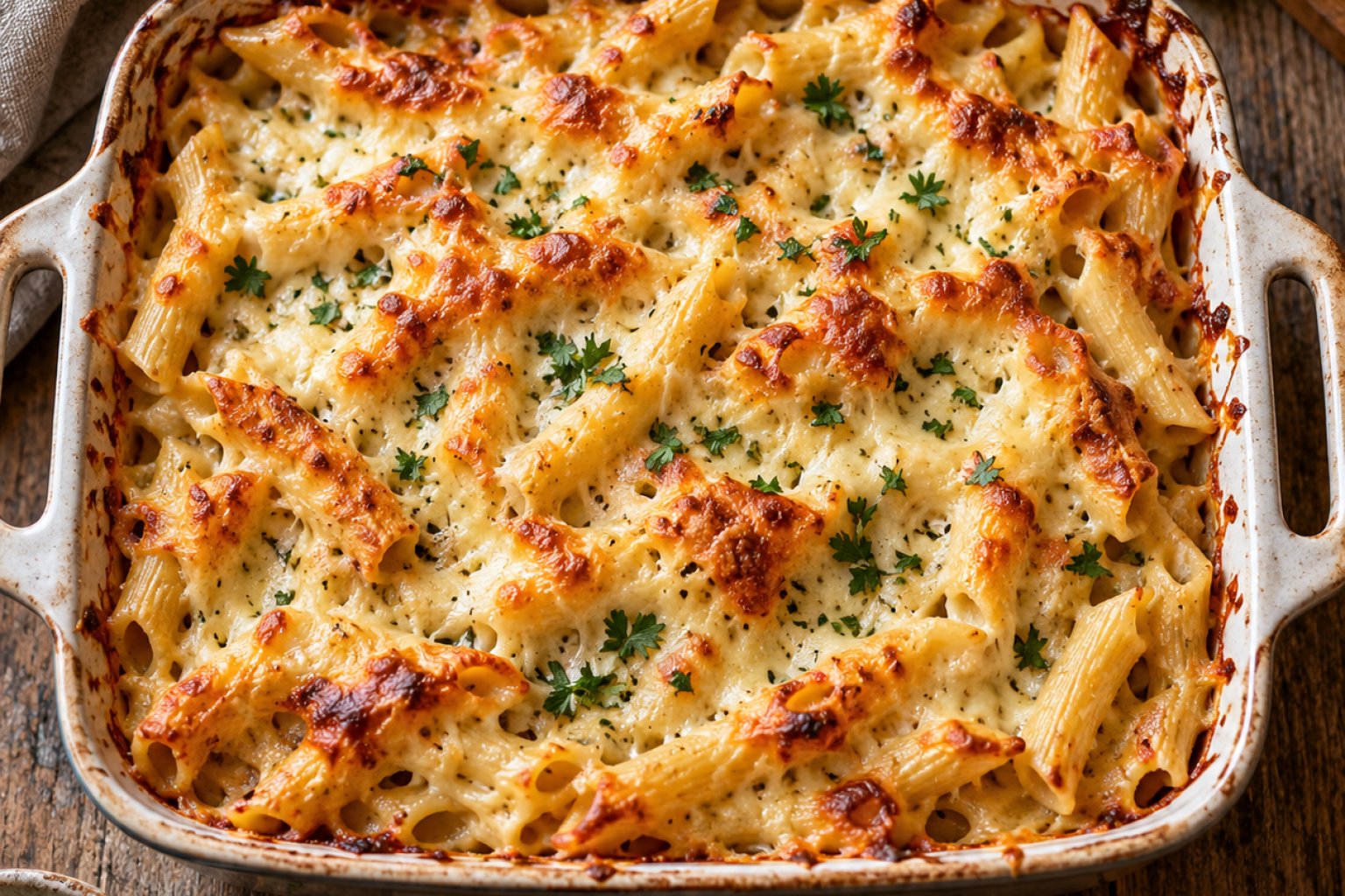 Gebackene Nudeln mit Käse Kalorien und Nährwerte