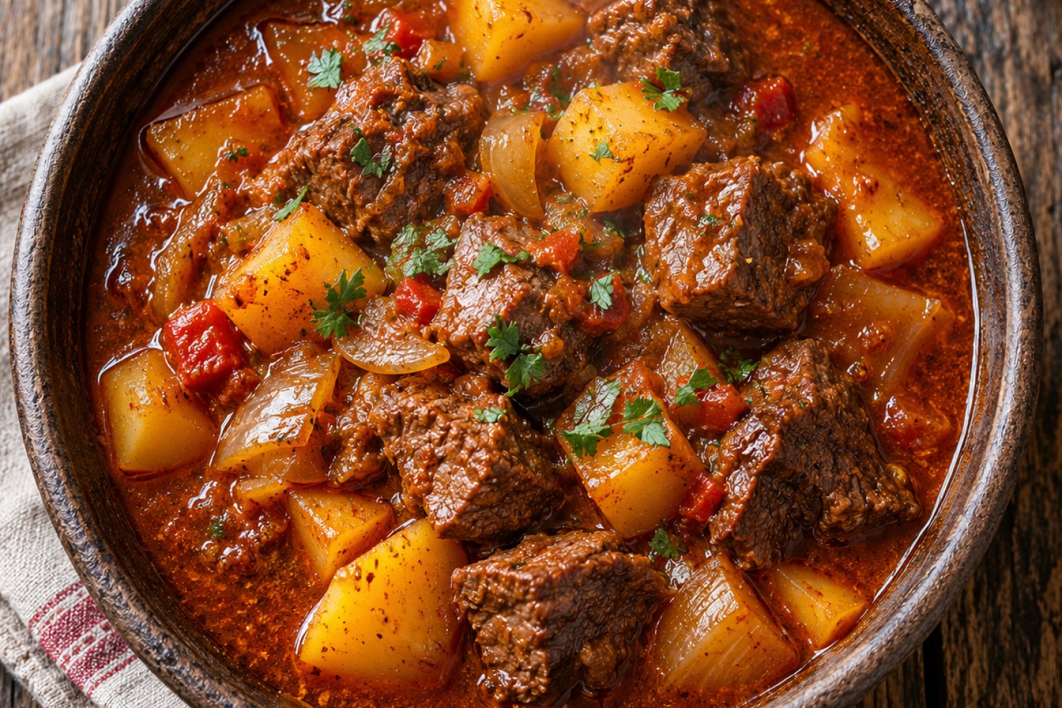 Rindergulasch mit Kartoffeln Kalorien und Nährwerte