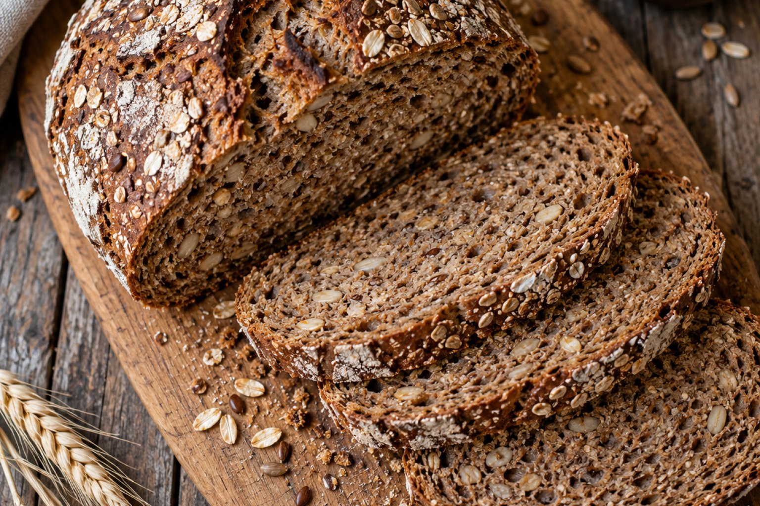 Vollkorn-Dinkelbrot Kalorien und Nährwerte