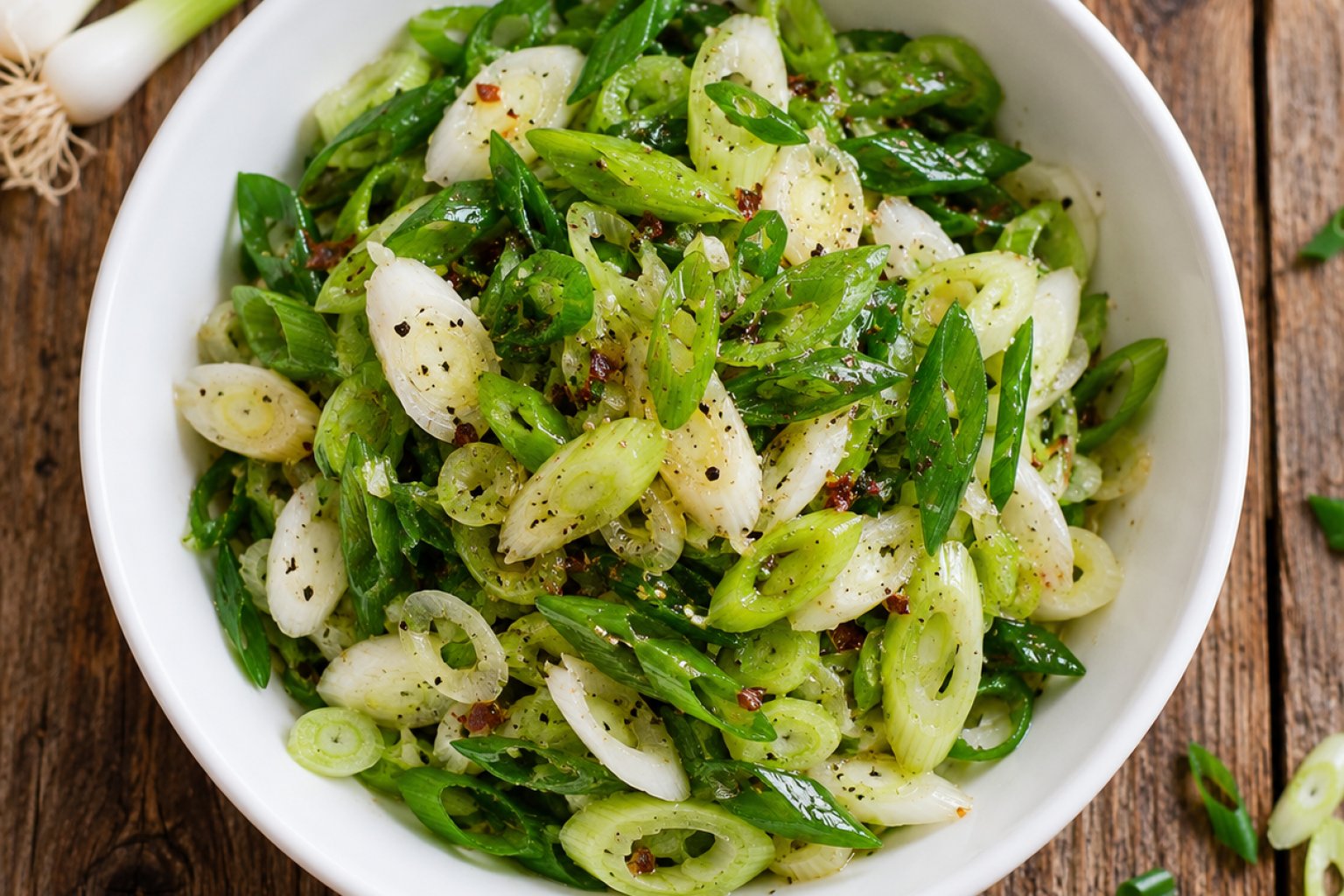 Lauchzwiebel-Salat Kalorien und Nährwerte
