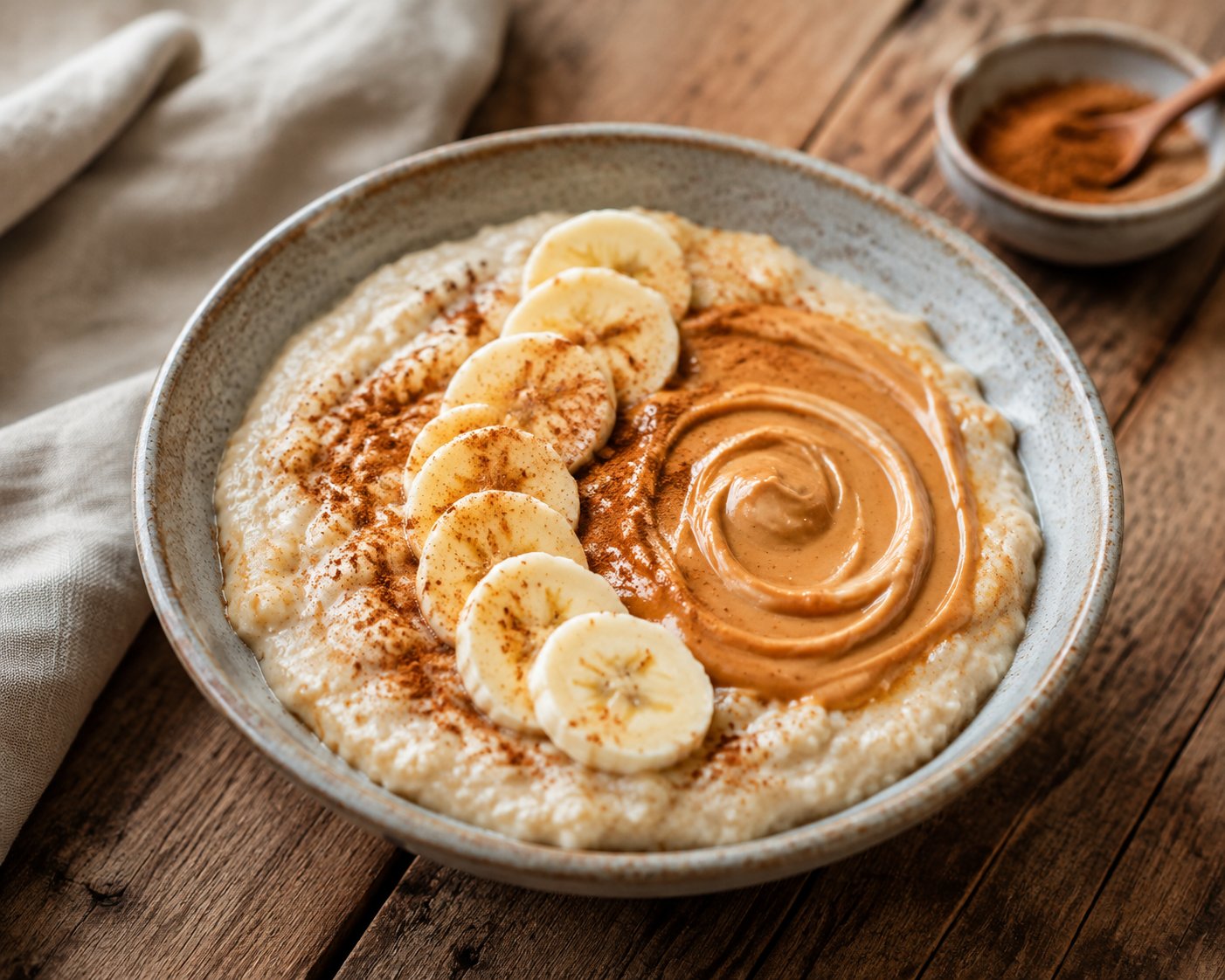 Protein-Porridge mit Erdnussbutter – Rezept mit Kalorien und Nährwerten