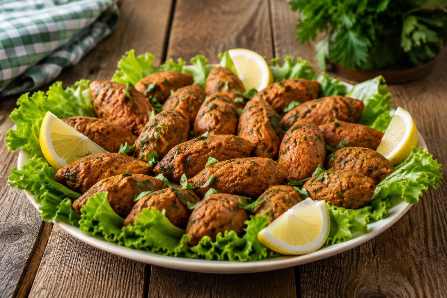 Türkisches Linsen-Köfte (Mercimek Köftesi) – Rezept mit Kalorien und Nährwerten