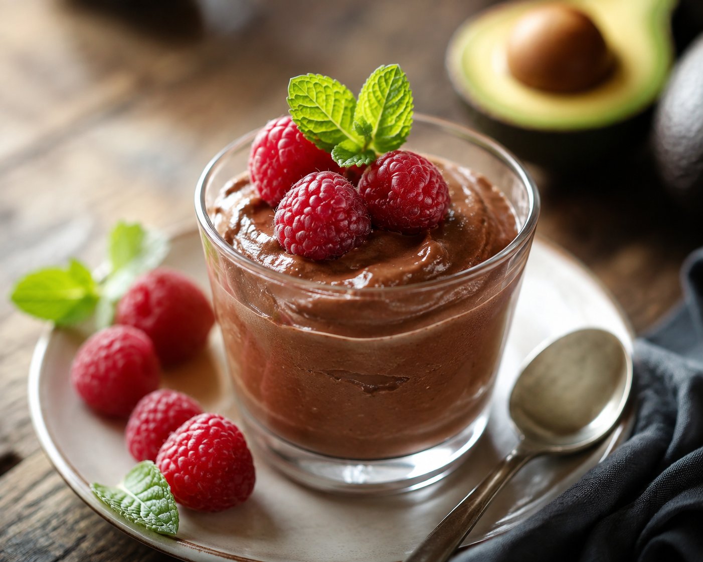 Schoko-Avocado-Mousse ohne Zucker – Rezept mit Kalorien und Nährwerten