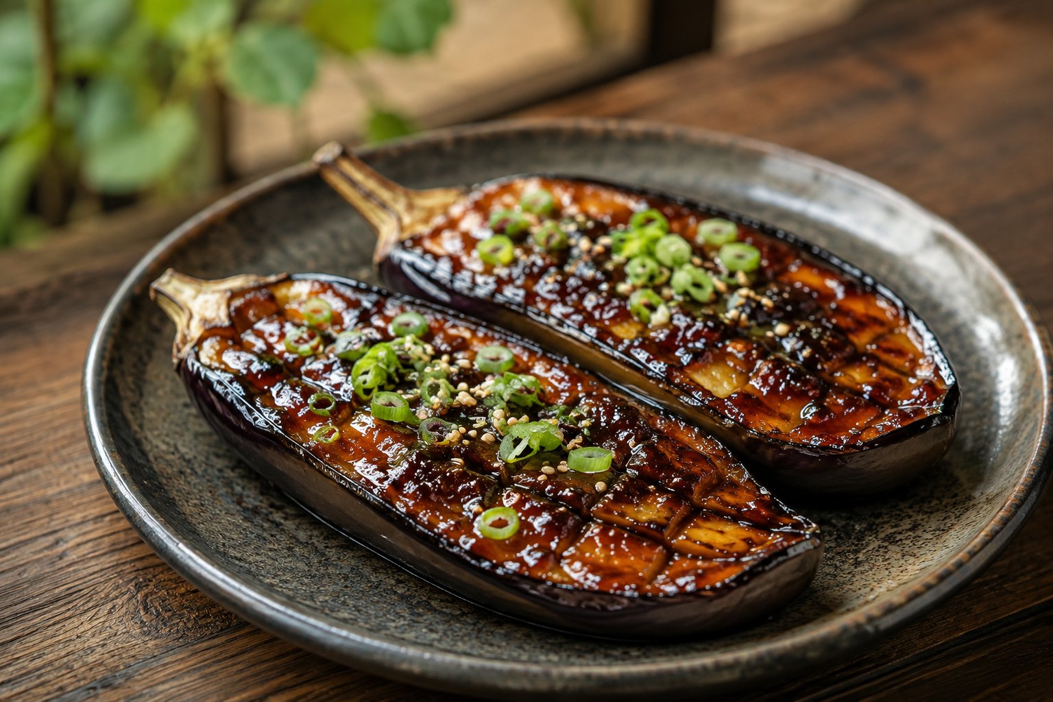 Japanische Misoglasierte Auberginen (Nasu Dengaku) – Rezept mit Kalorien und Nährwerten