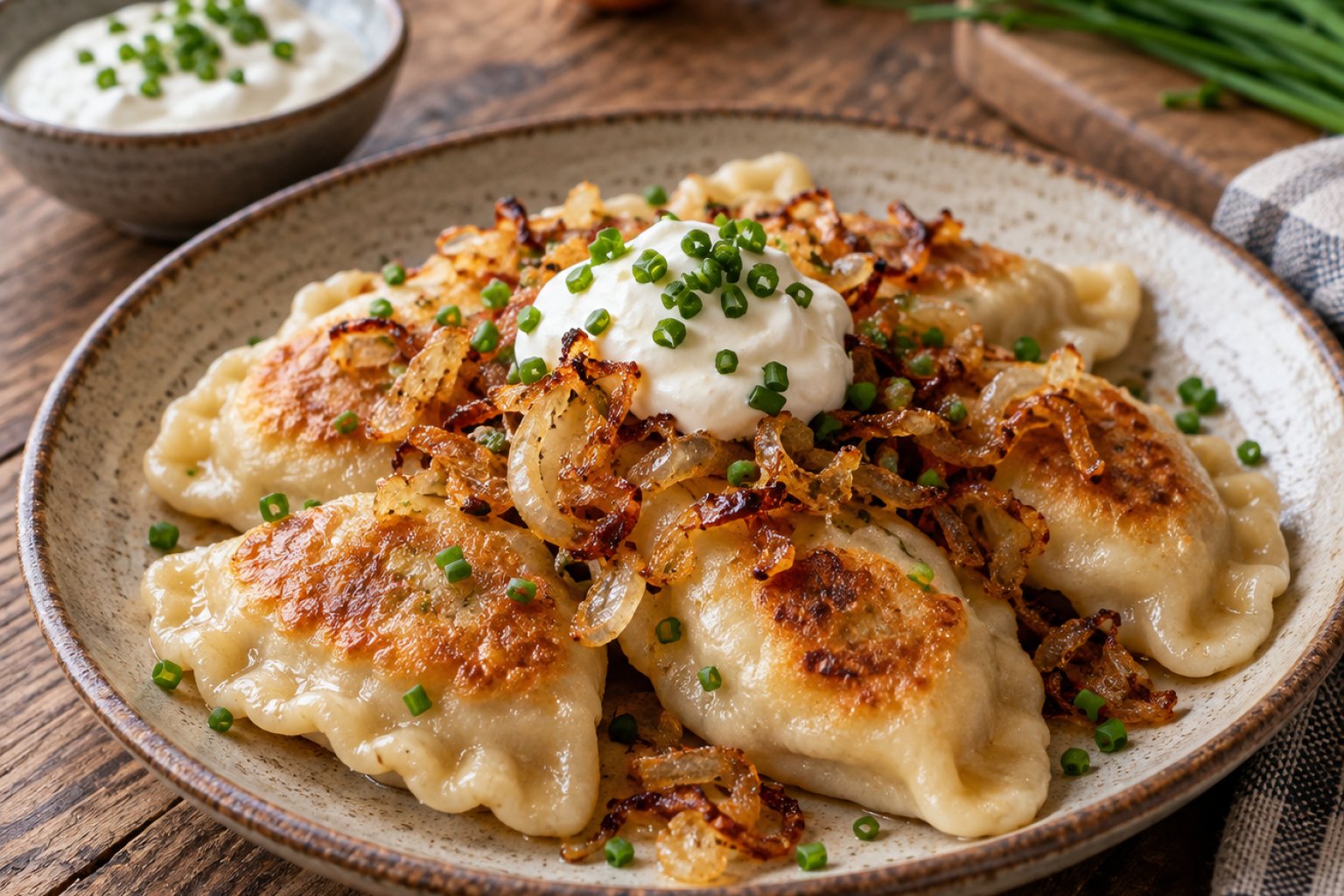 Polnische Pierogi mit Kartoffel-Quark-Füllung – Rezept mit Kalorien und Nährwerten