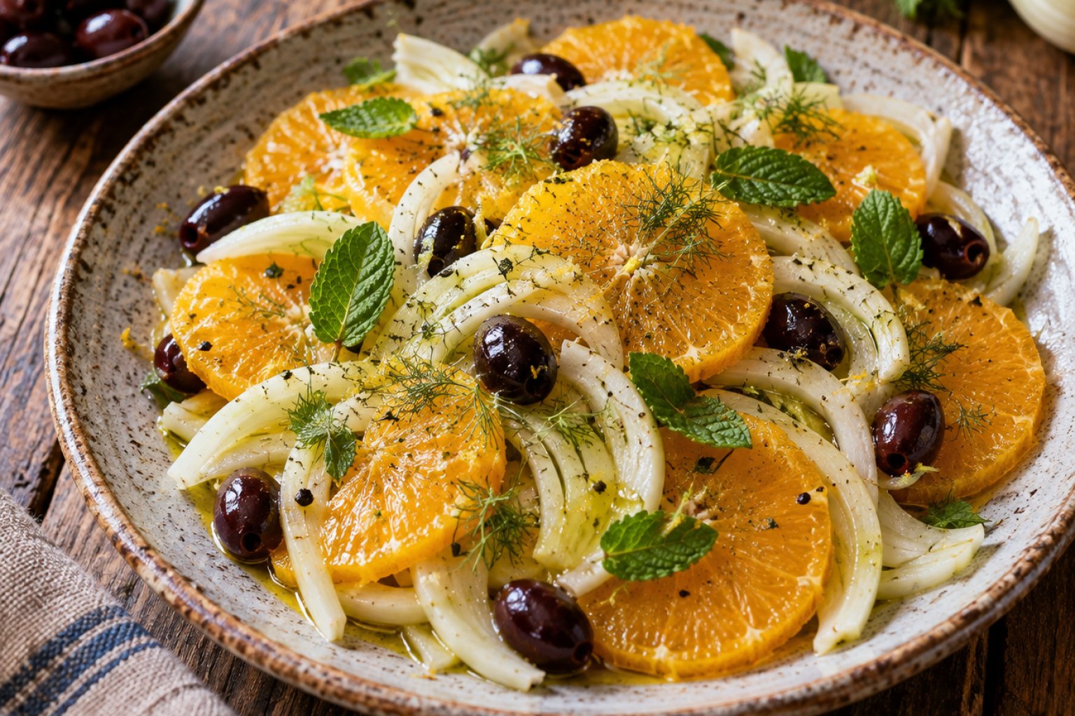 Marokkanischer Orangen-Fenchel-Salat