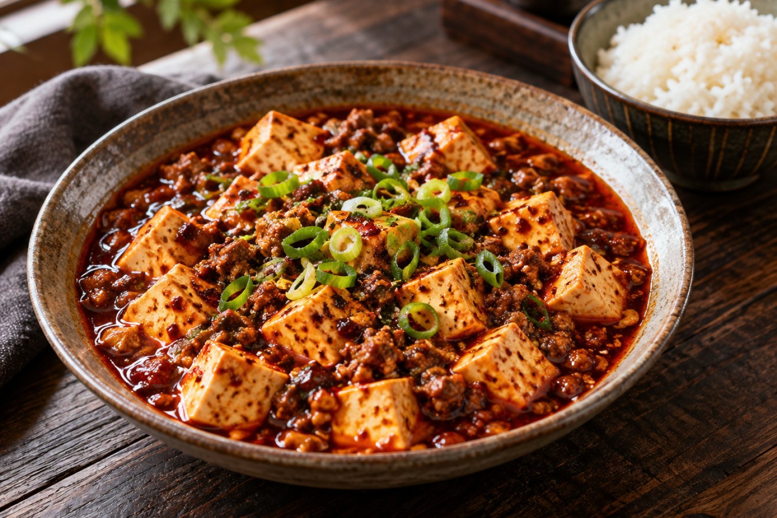 Chinesische Mapo Tofu Pfanne – Rezept mit Kalorien und Nährwerten