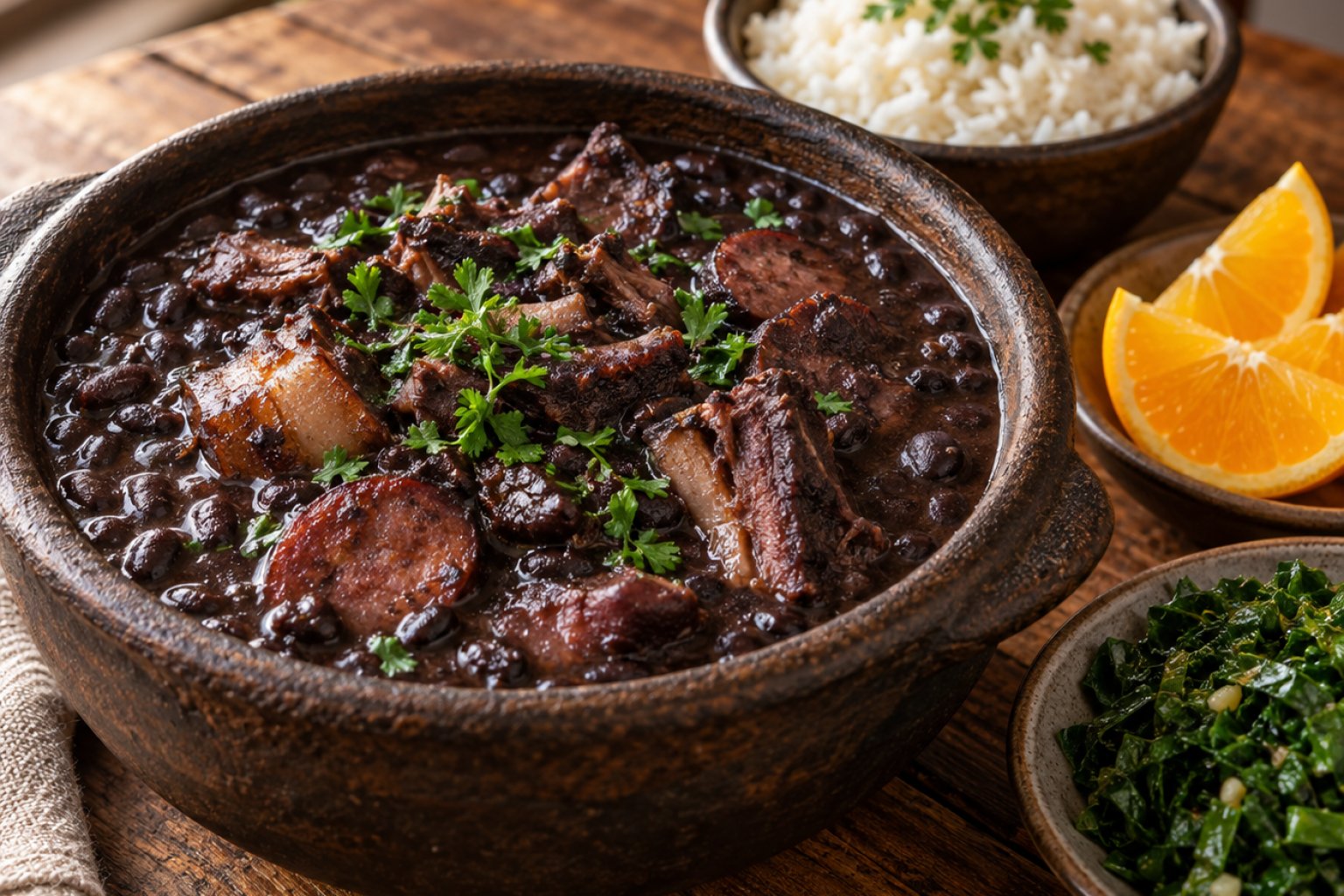 Brasilianischer Feijoada-Bohneneintopf – Rezept mit Kalorien und Nährwerten