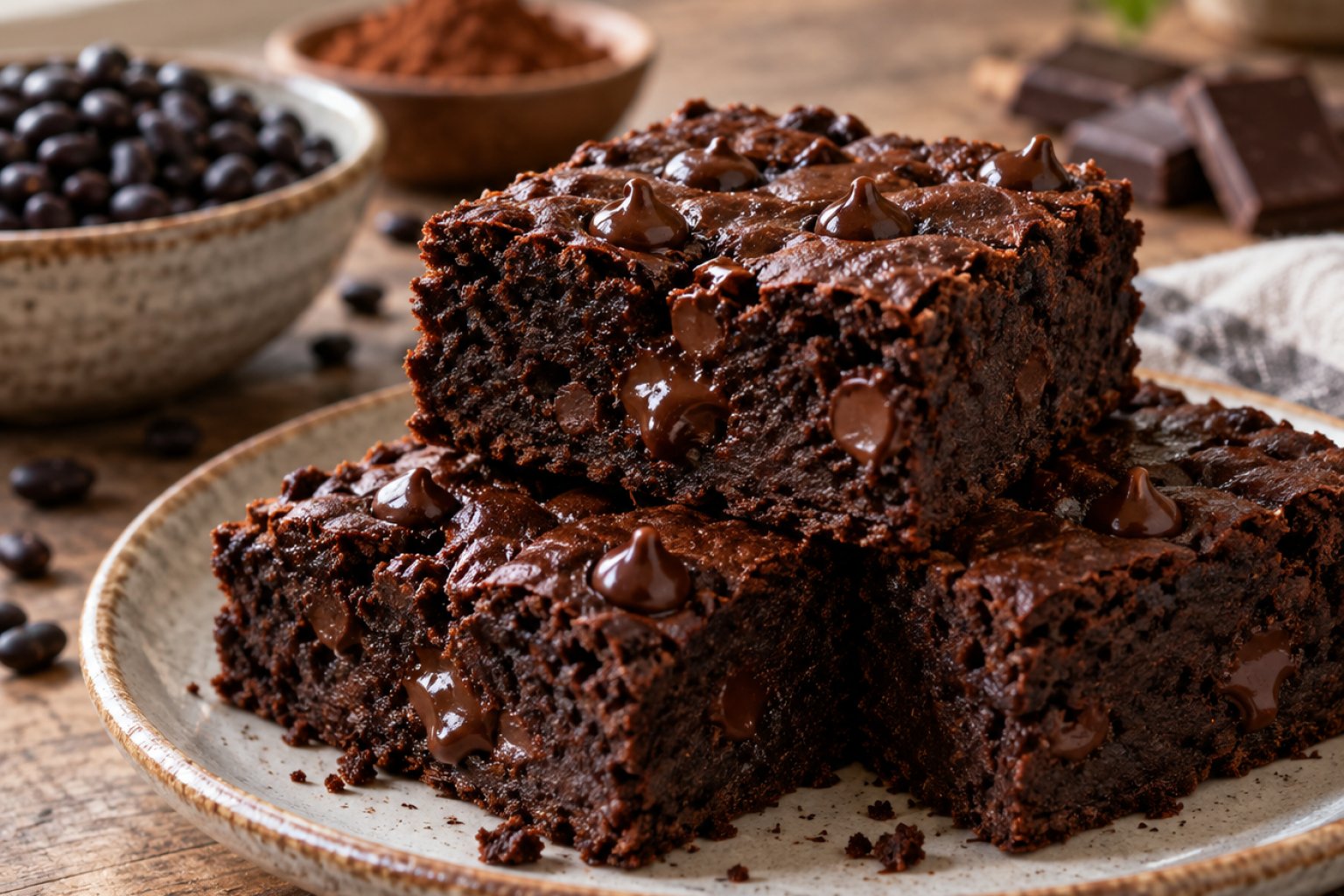 Protein-Brownie mit schwarzen Bohnen – Rezept mit Kalorien und Nährwerten